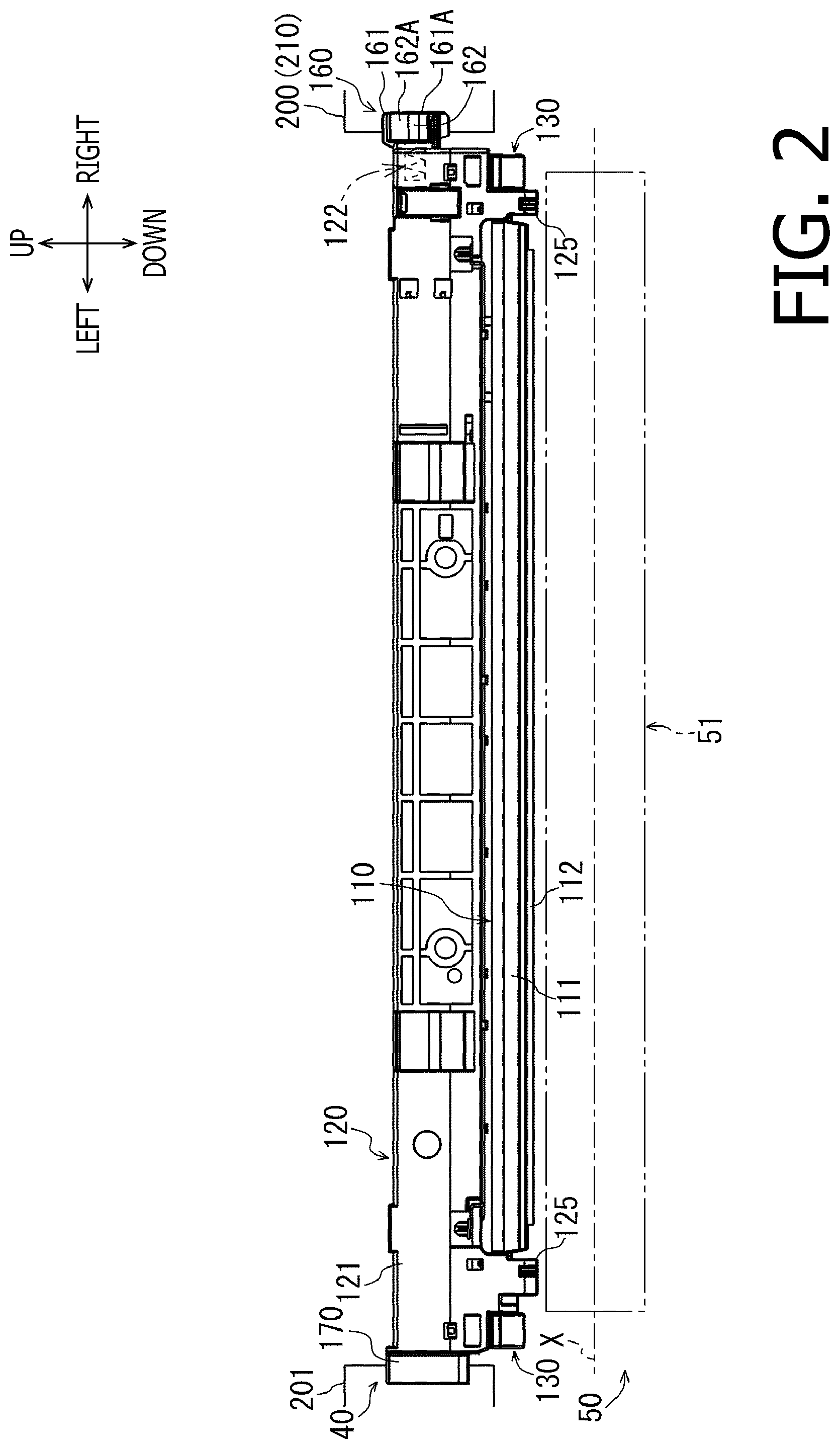 Patent US12326686 Figure 2 – Image forming apparatus with exposure head positioning structure