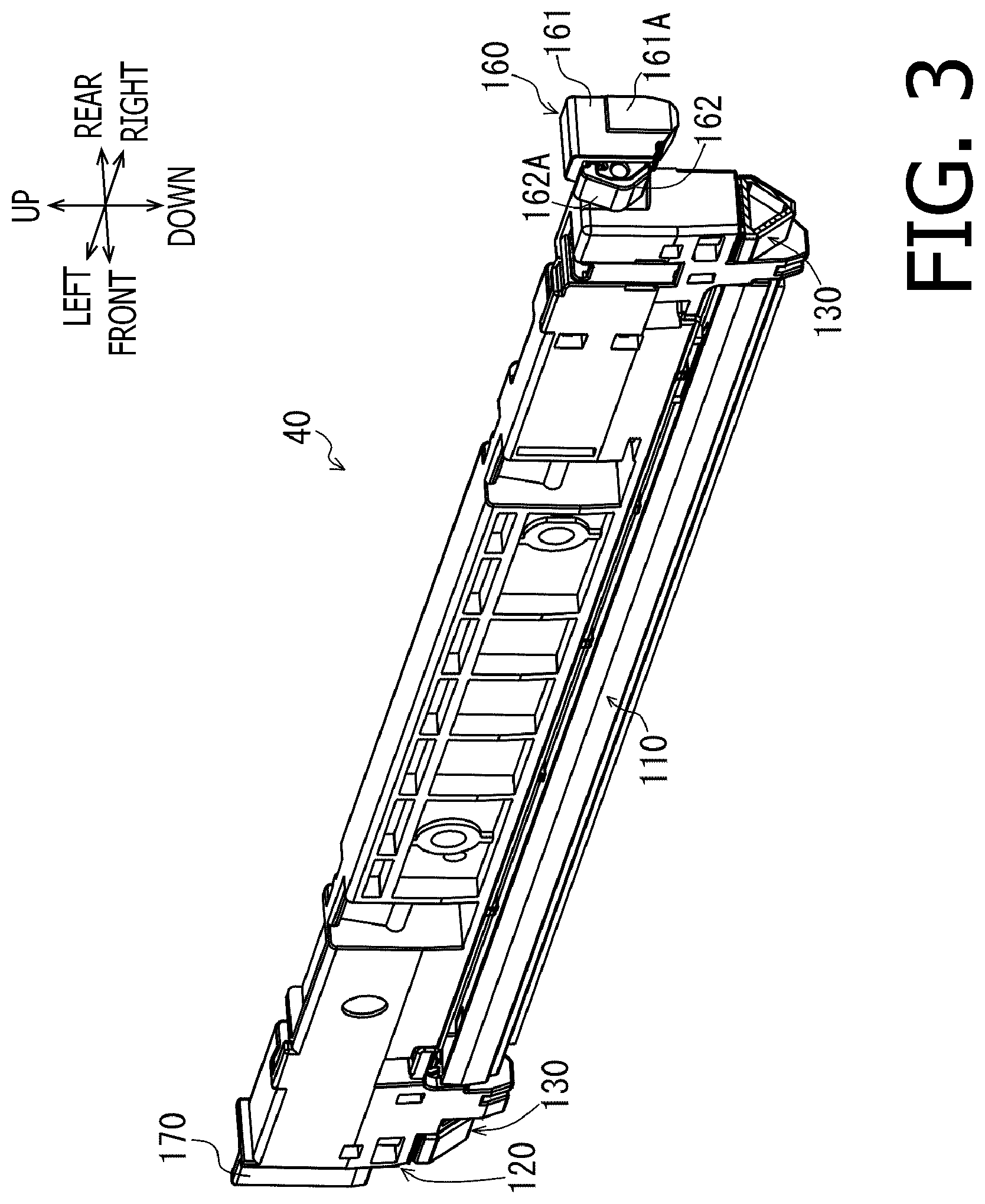 Patent US12326686 Figure 3 – Image forming apparatus with exposure head positioning structure