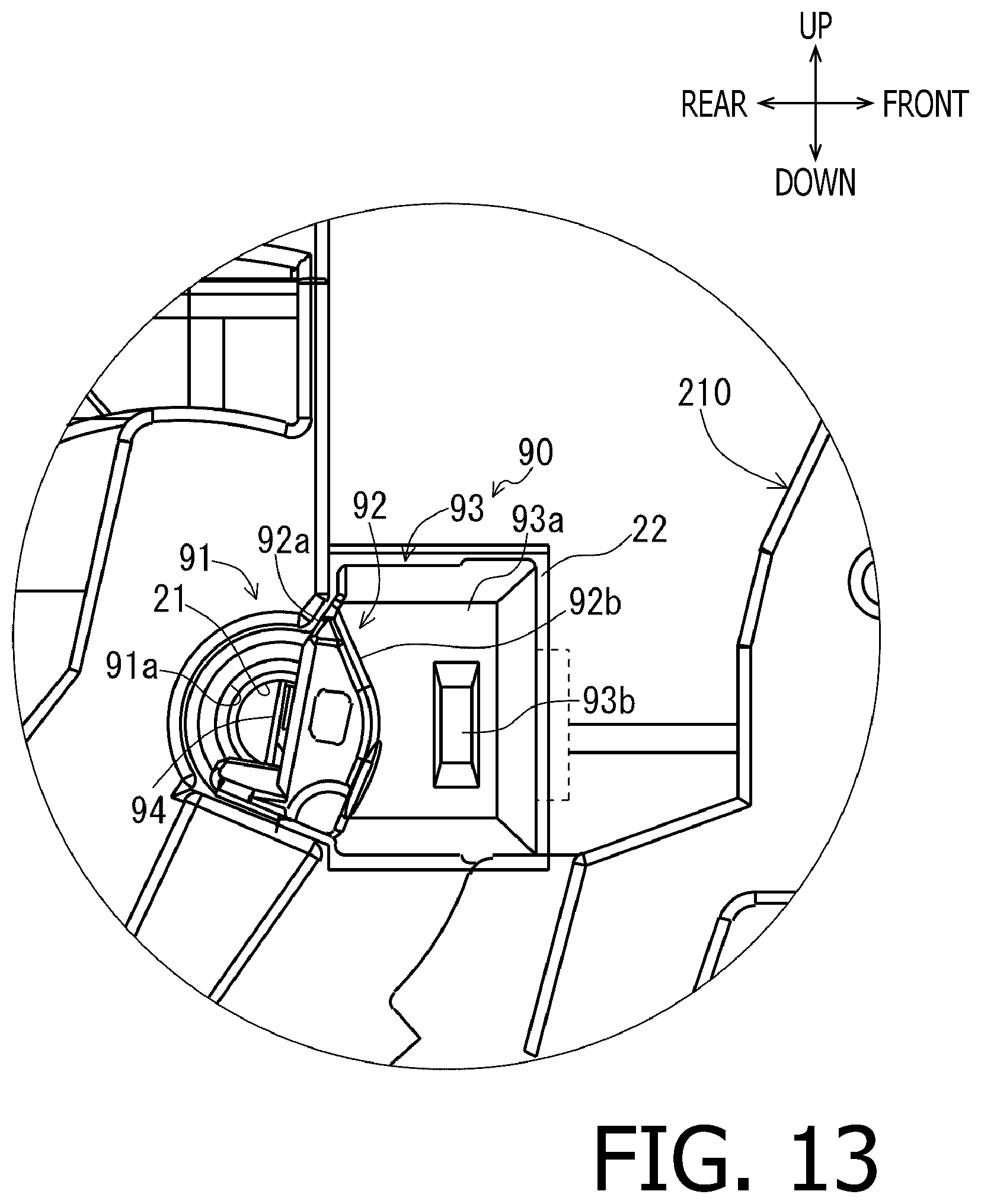 Patent US12326686 Figure 13 – Image forming apparatus with exposure head positioning structure