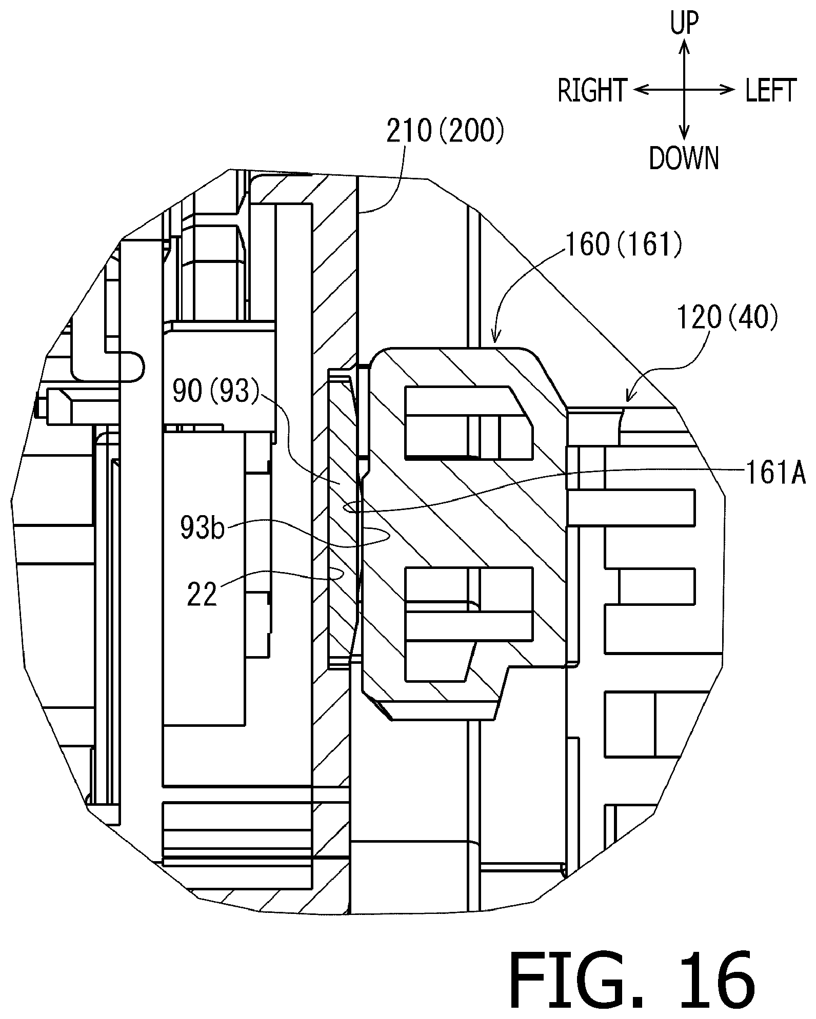 Patent US12326686 Figure 16 – Image forming apparatus with exposure head positioning structure