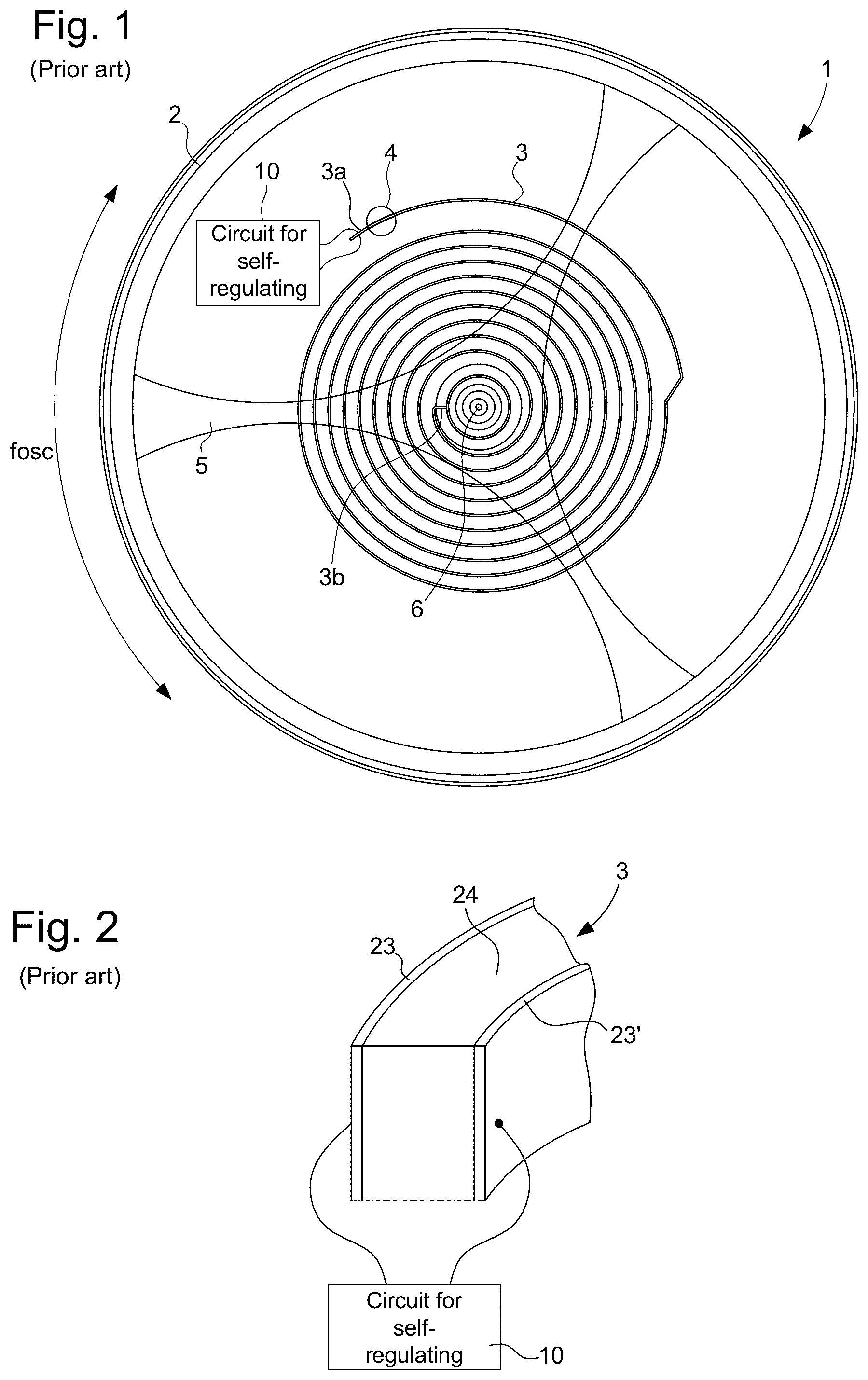 Patent US12326693 Figure 1 – Piezoelectric balance spring, and method for manufacturing the balance spring