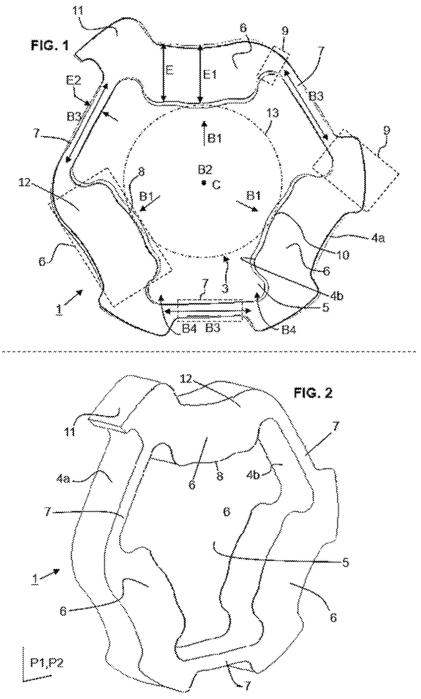 Patent US12326694 Figure 1 – Elastic retaining member for attaching a timepiece component to a support element