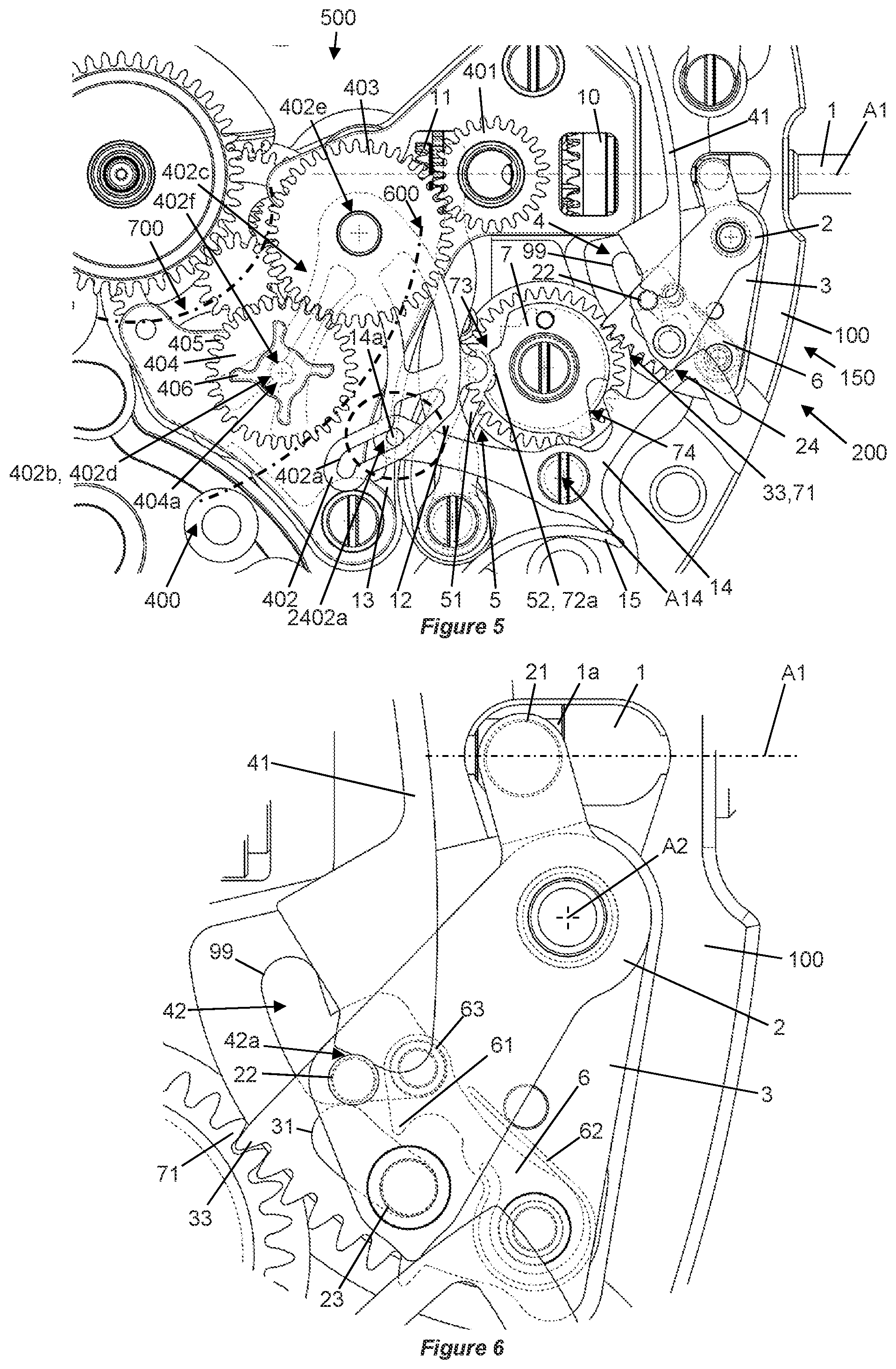 Patent US12326695 Figure 3 – Device for selecting timepiece functions