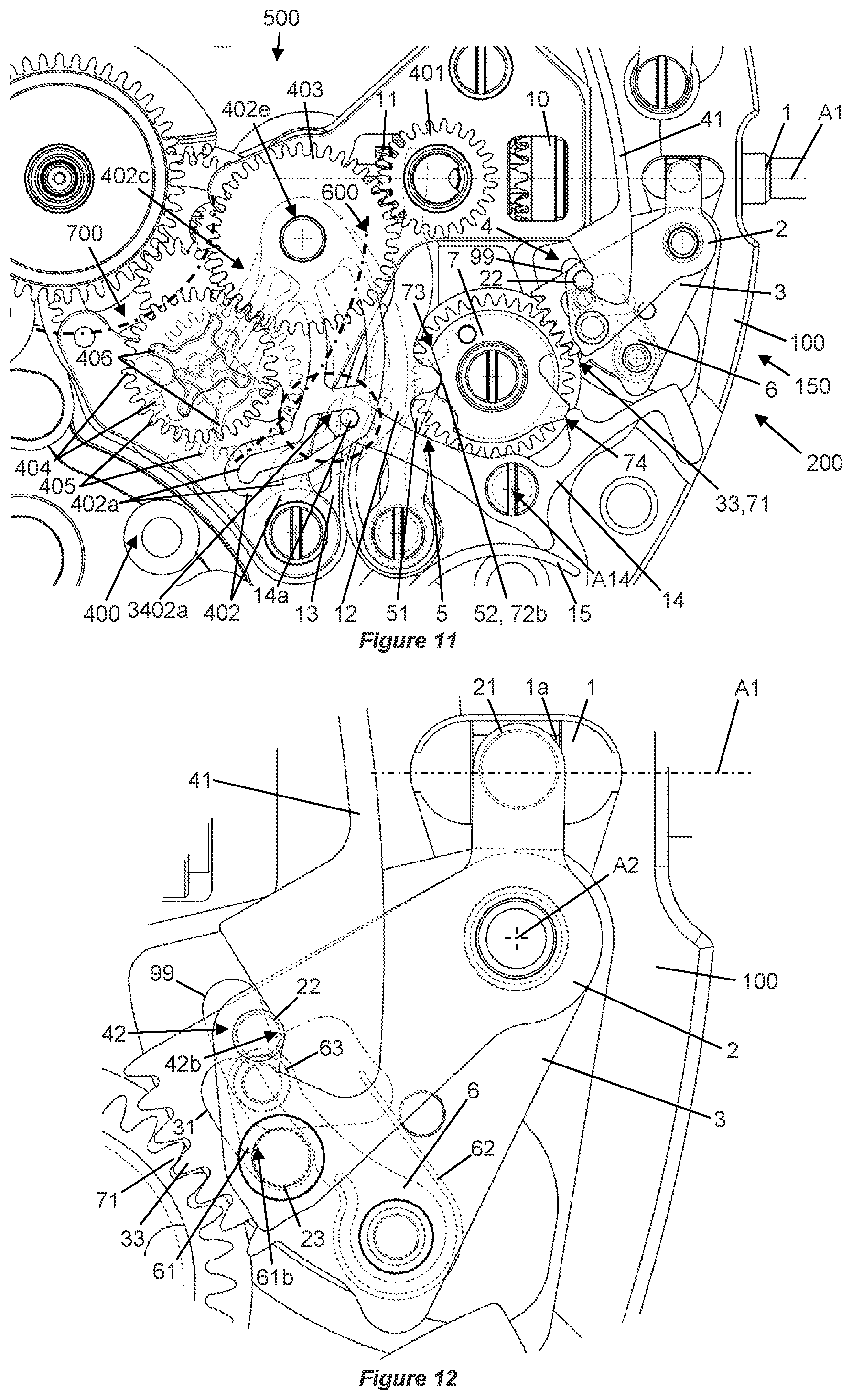 Patent US12326695 Figure 6 – Device for selecting timepiece functions