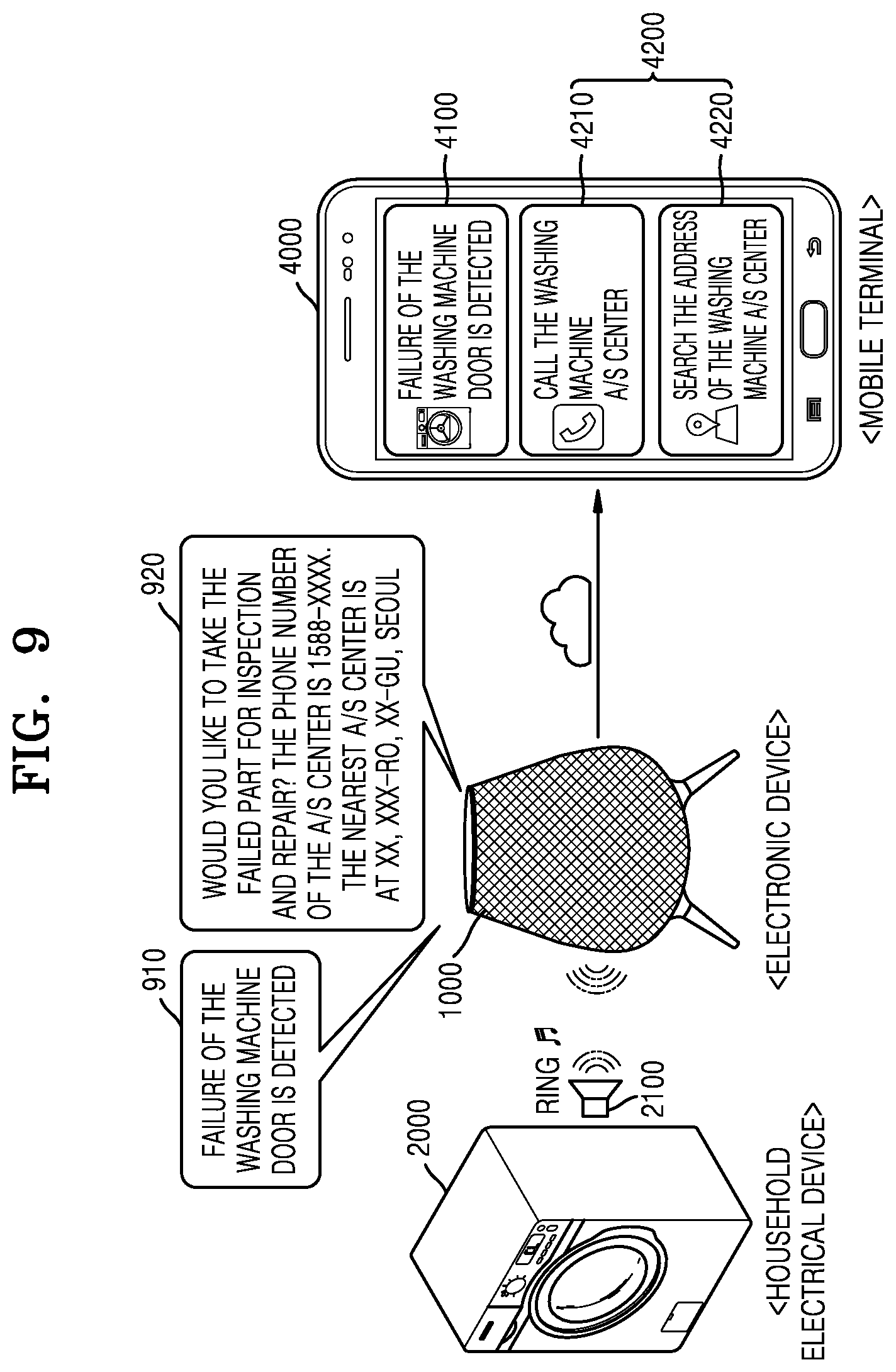 Patent US12326702 Figure 10 – Electronic device for providing operation state information of household electrical device and method of operating the same