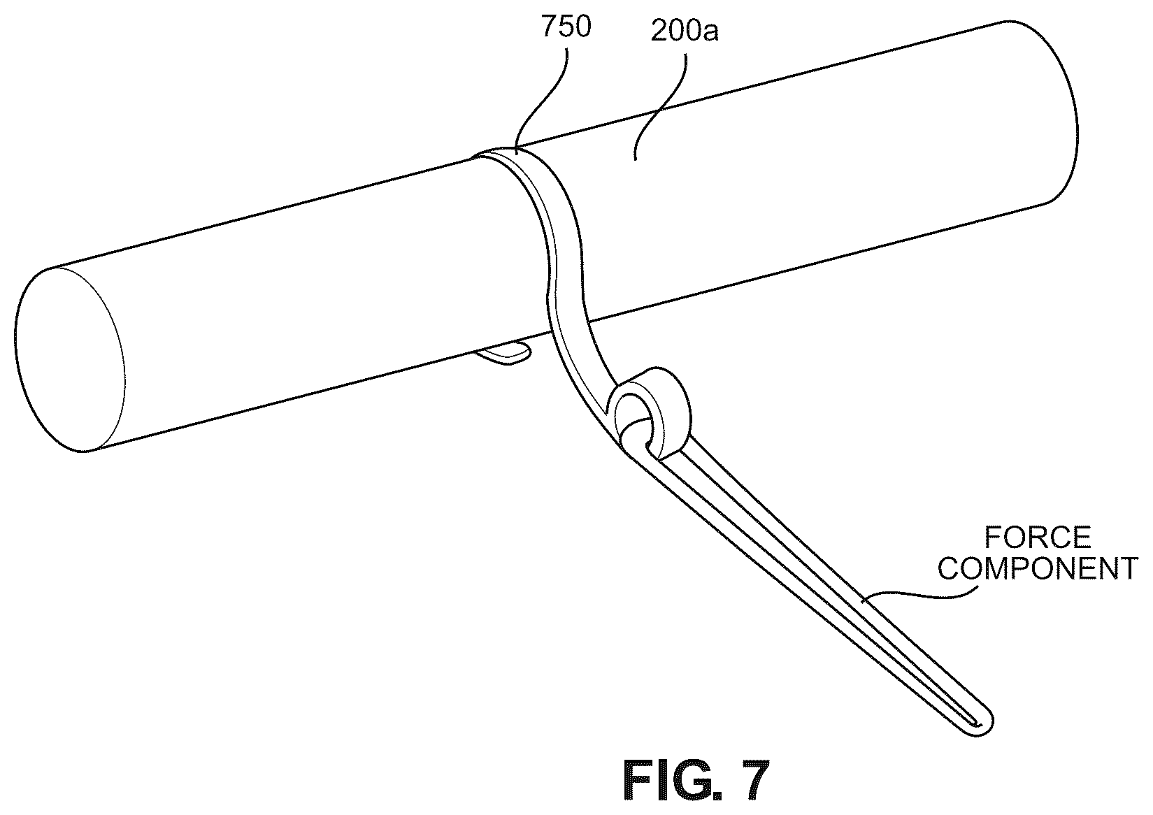 Patent US12326710 Figure 6 – Creating string-based force component from different directions during overhang three-dimensional printing