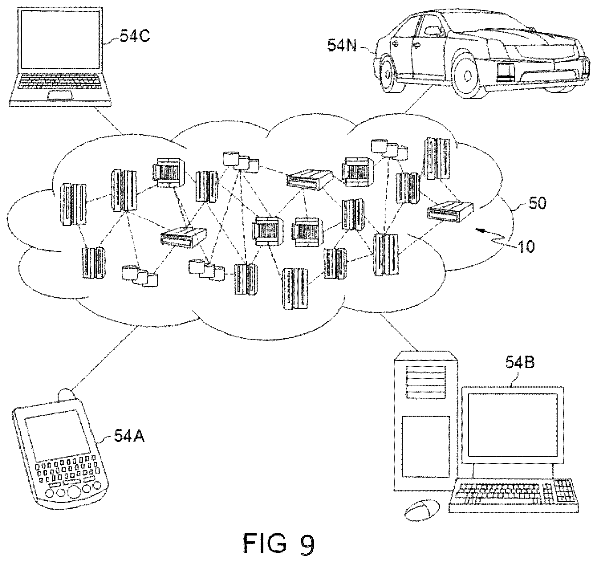 Patent US12326710 Figure 8 – Creating string-based force component from different directions during overhang three-dimensional printing