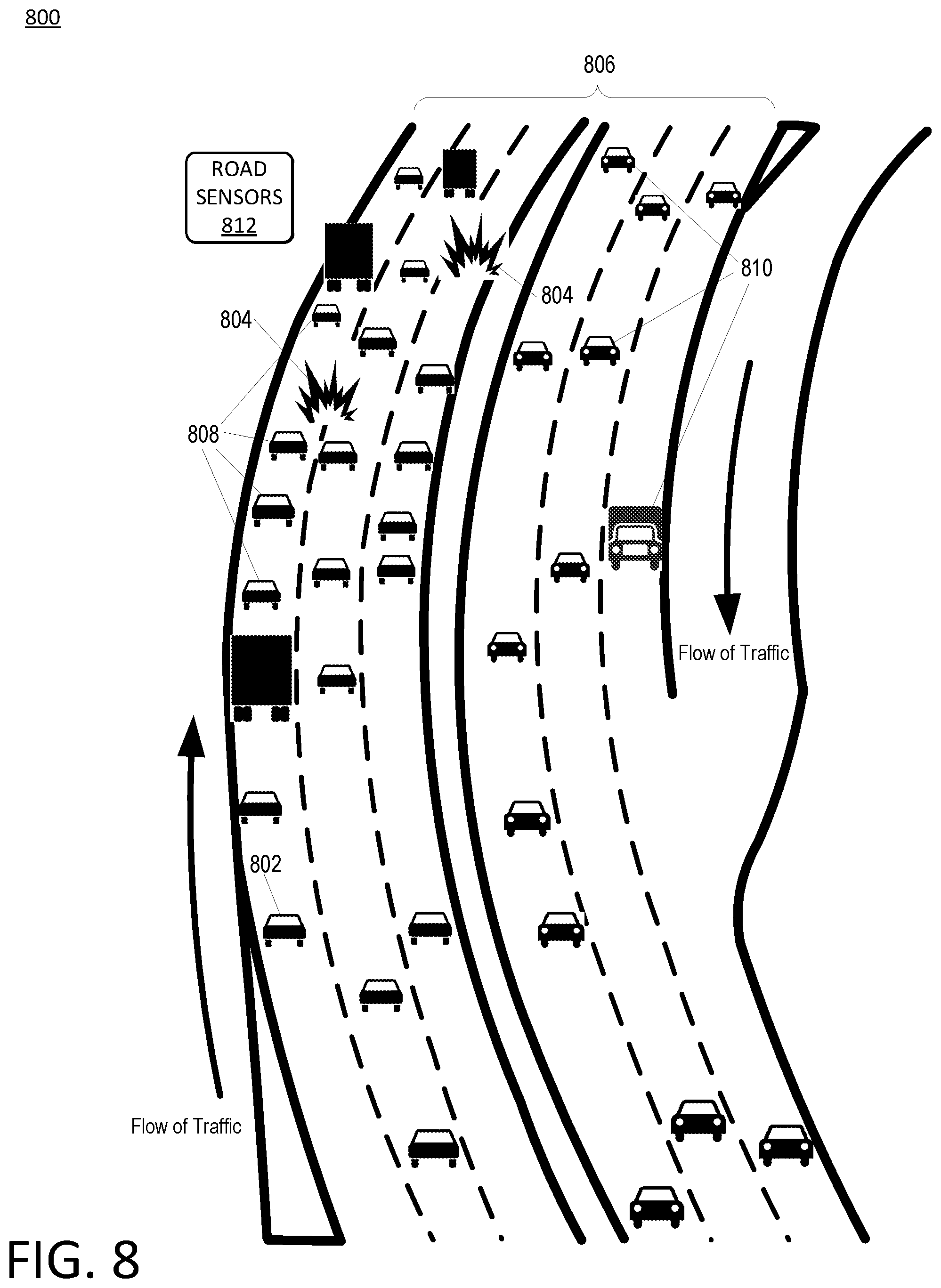 Patent US12326727 Figure 8 – Manual control re-engagement in an autonomous vehicle