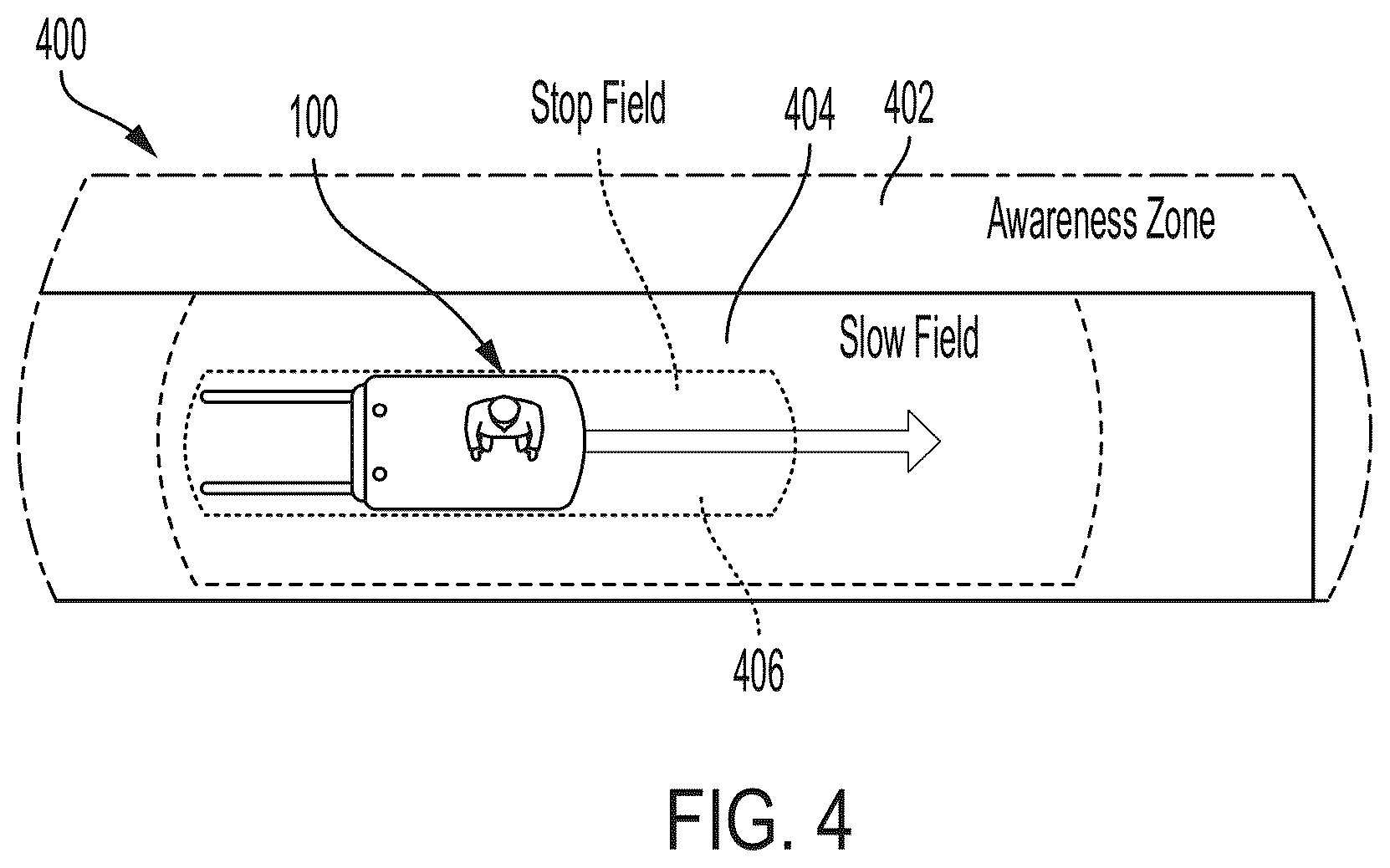 Patent US12326737 Figure 6 – Systems and methods for relative pose determination and field enforcement of materials handling vehicles using ultra-wideband radio technology