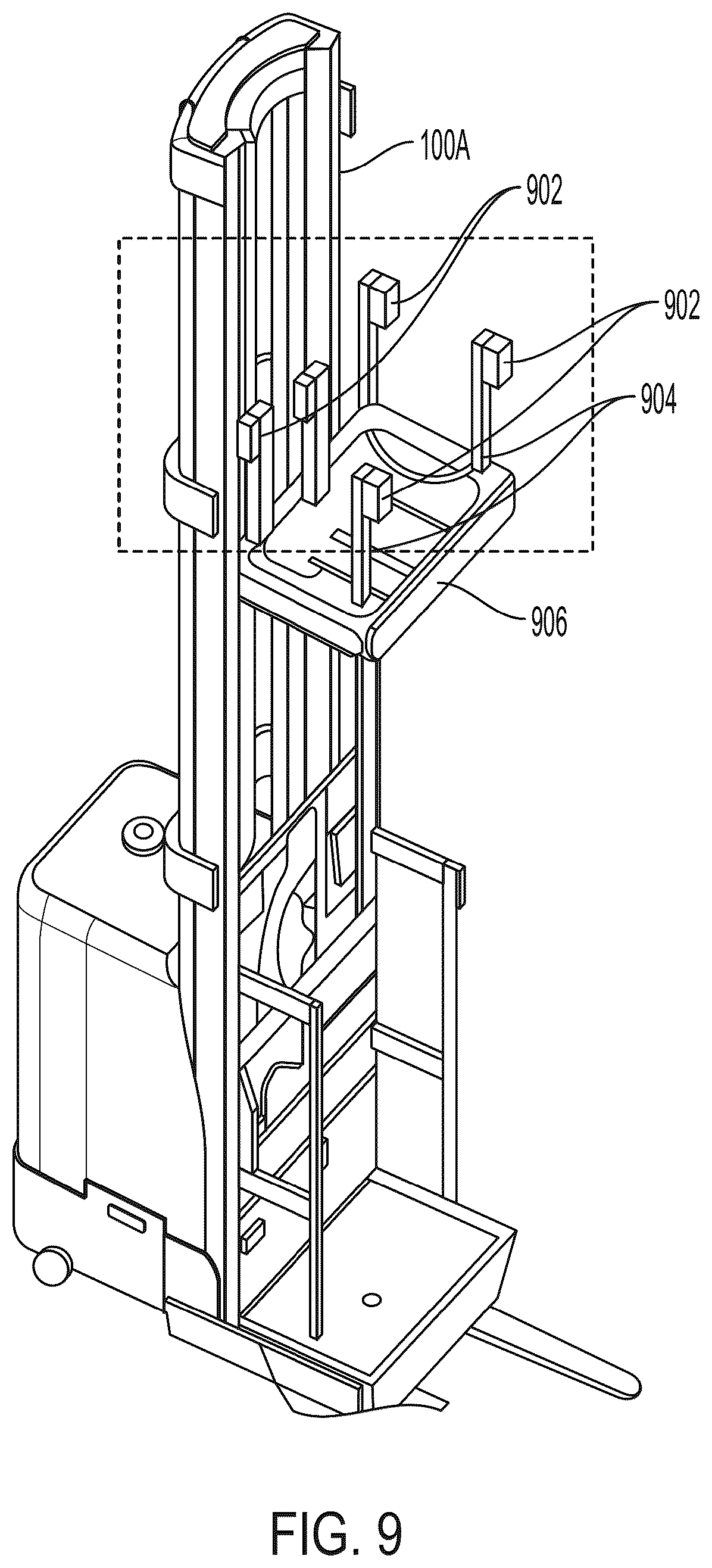 Patent US12326737 Figure 11 – Systems and methods for relative pose determination and field enforcement of materials handling vehicles using ultra-wideband radio technology