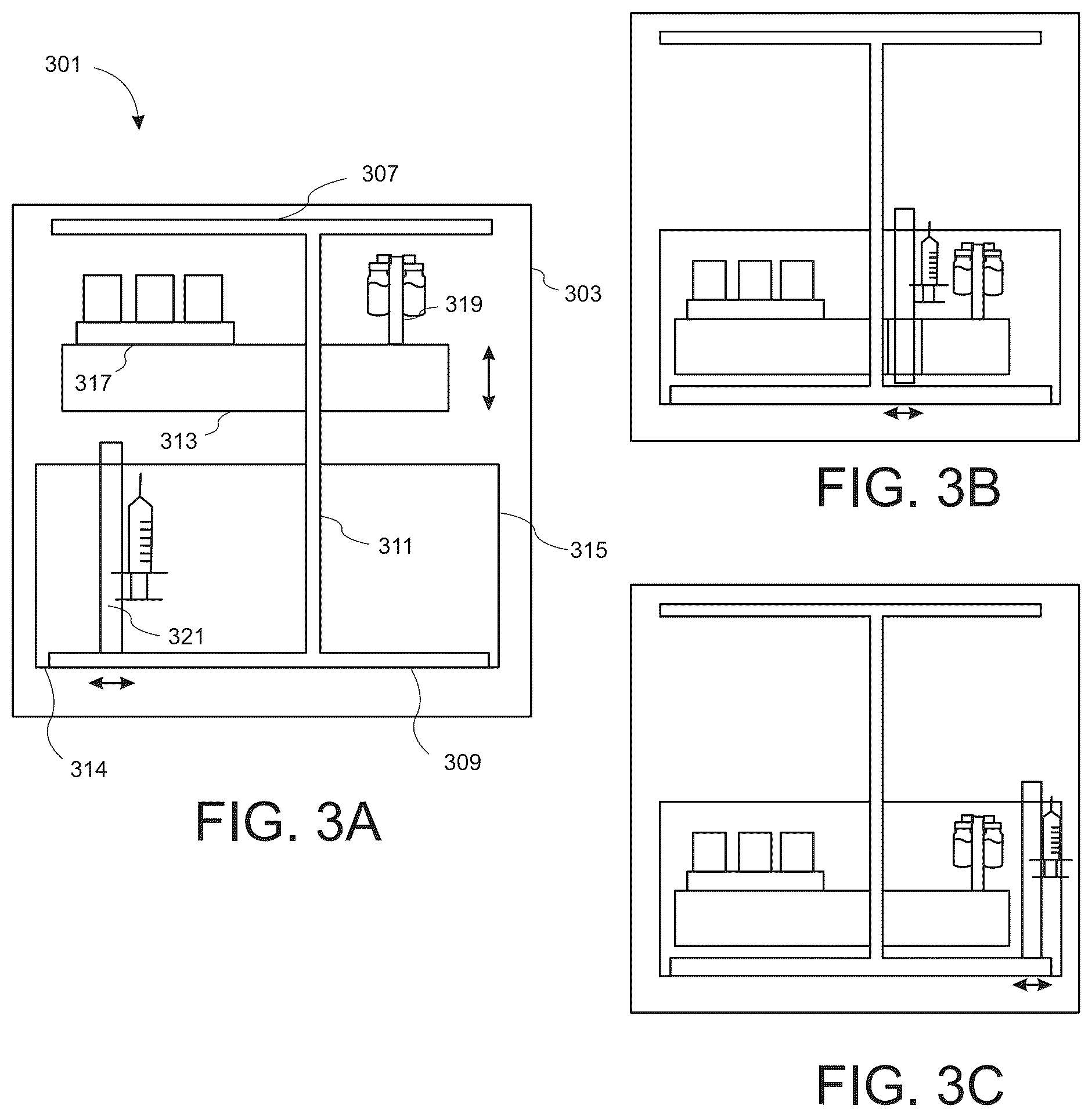 Patent US12326744 Figure 4 – Robotic pharmaceutical preparation system having a movable platform