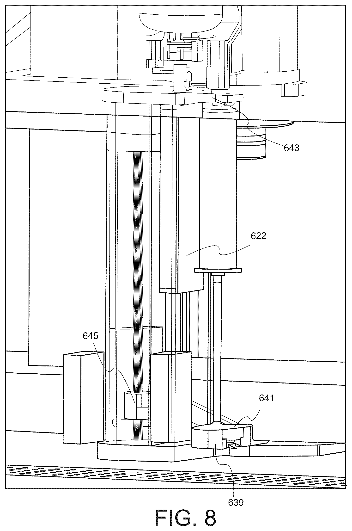 Patent US12326744 Figure 9 – Robotic pharmaceutical preparation system having a movable platform