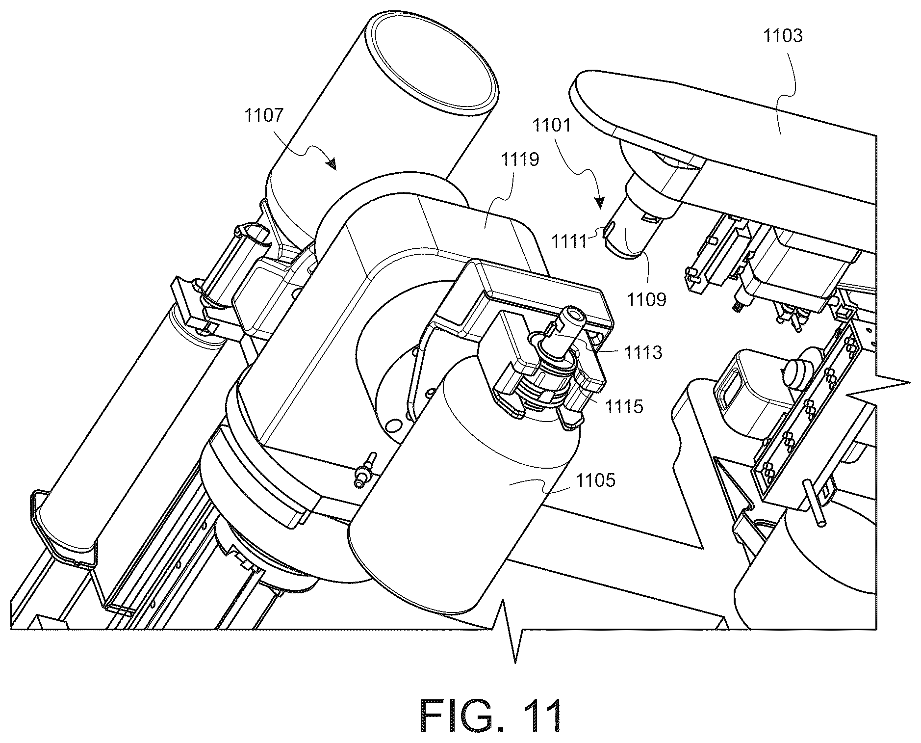 Patent US12326744 Figure 12 – Robotic pharmaceutical preparation system having a movable platform