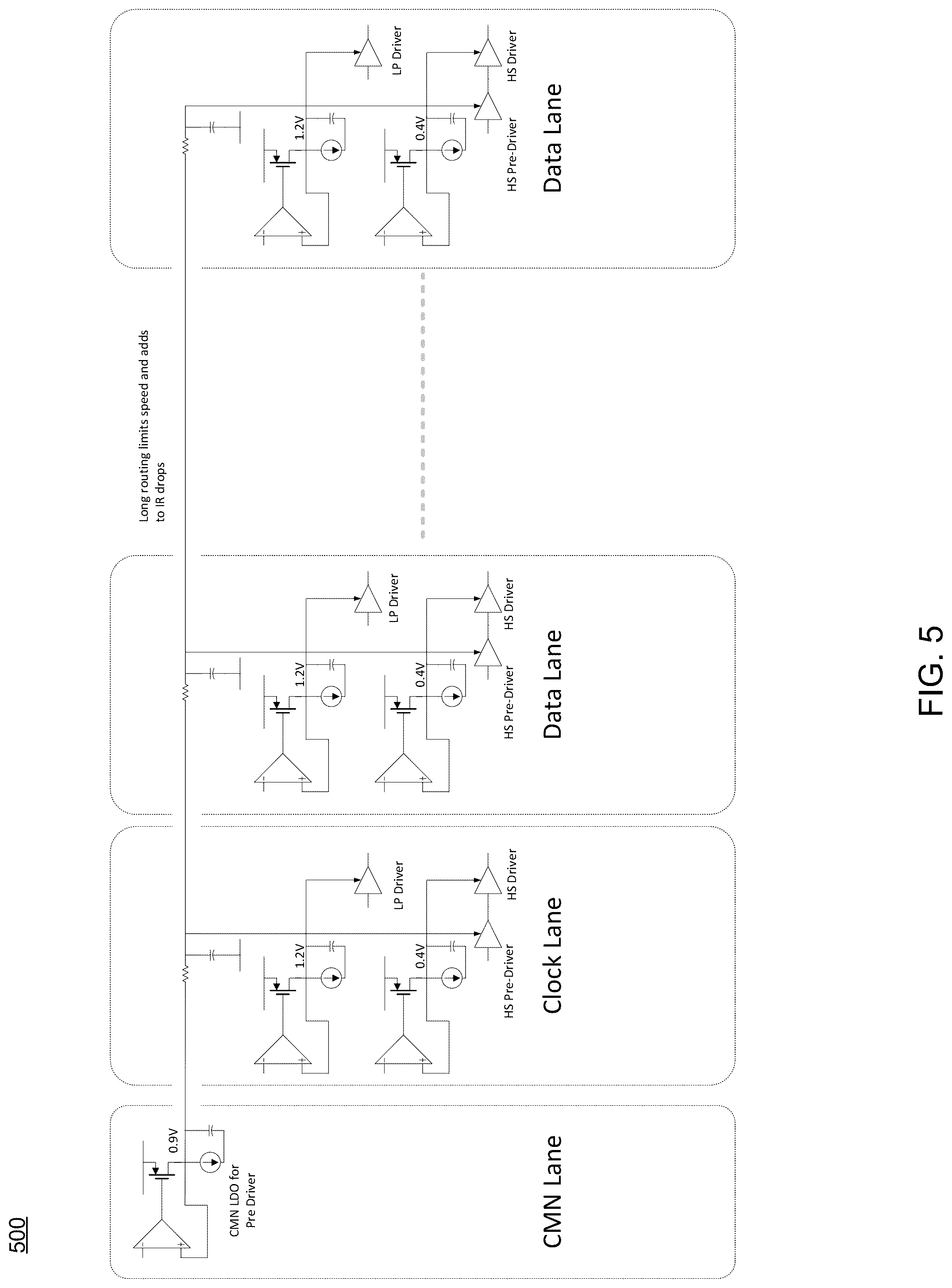 Patent US12326747 Figure 5 – Dual-mode low dropout regulator with fast transient switching between modes