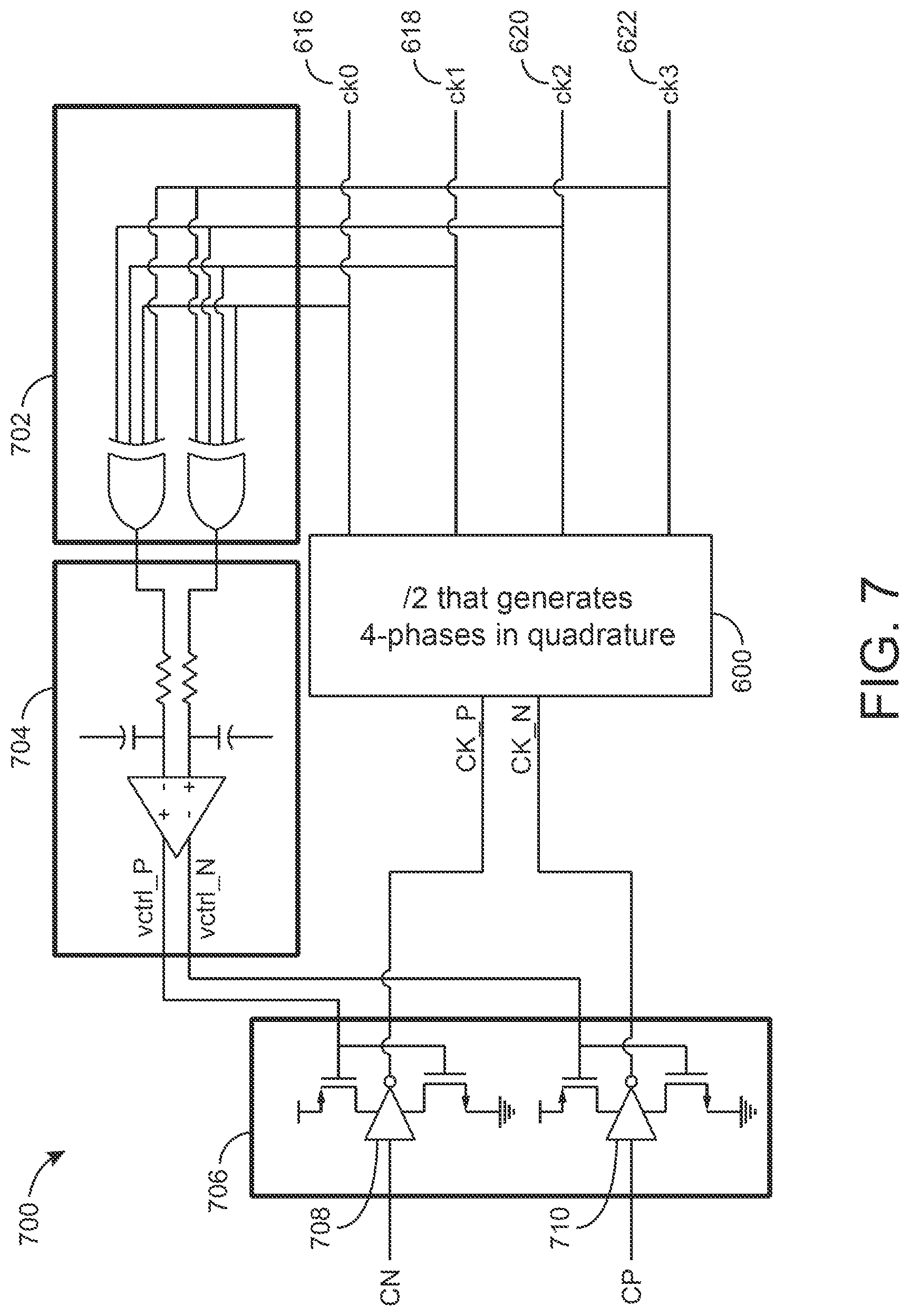 Patent US12326752 Figure 9 – Synchronization of multiple clock dividers by using lower-frequency clocks and slipping cycles