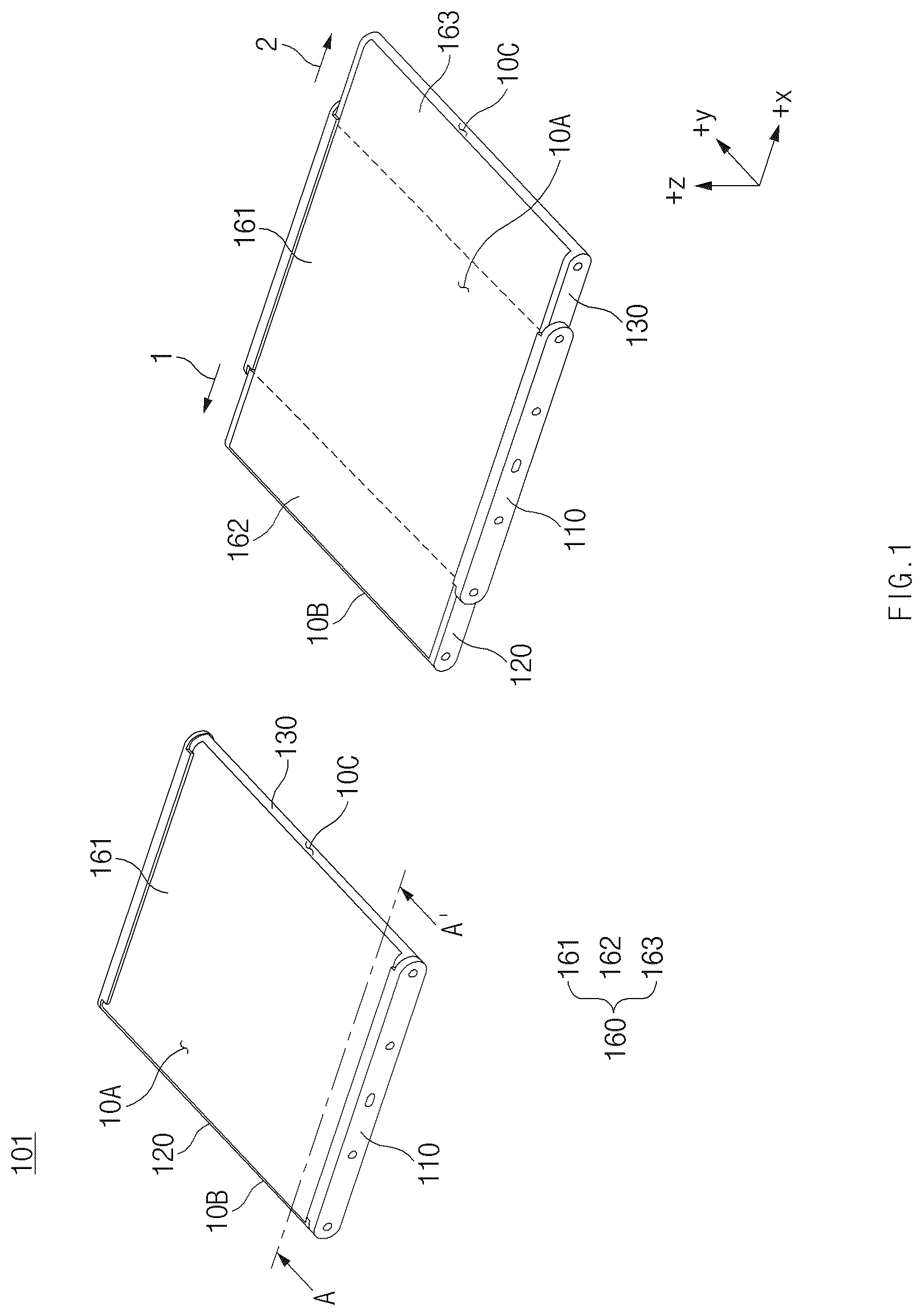 Patent US12326757 Figure 1 – Electronic device comprising expandable display, and method for controlling screen of electronic device