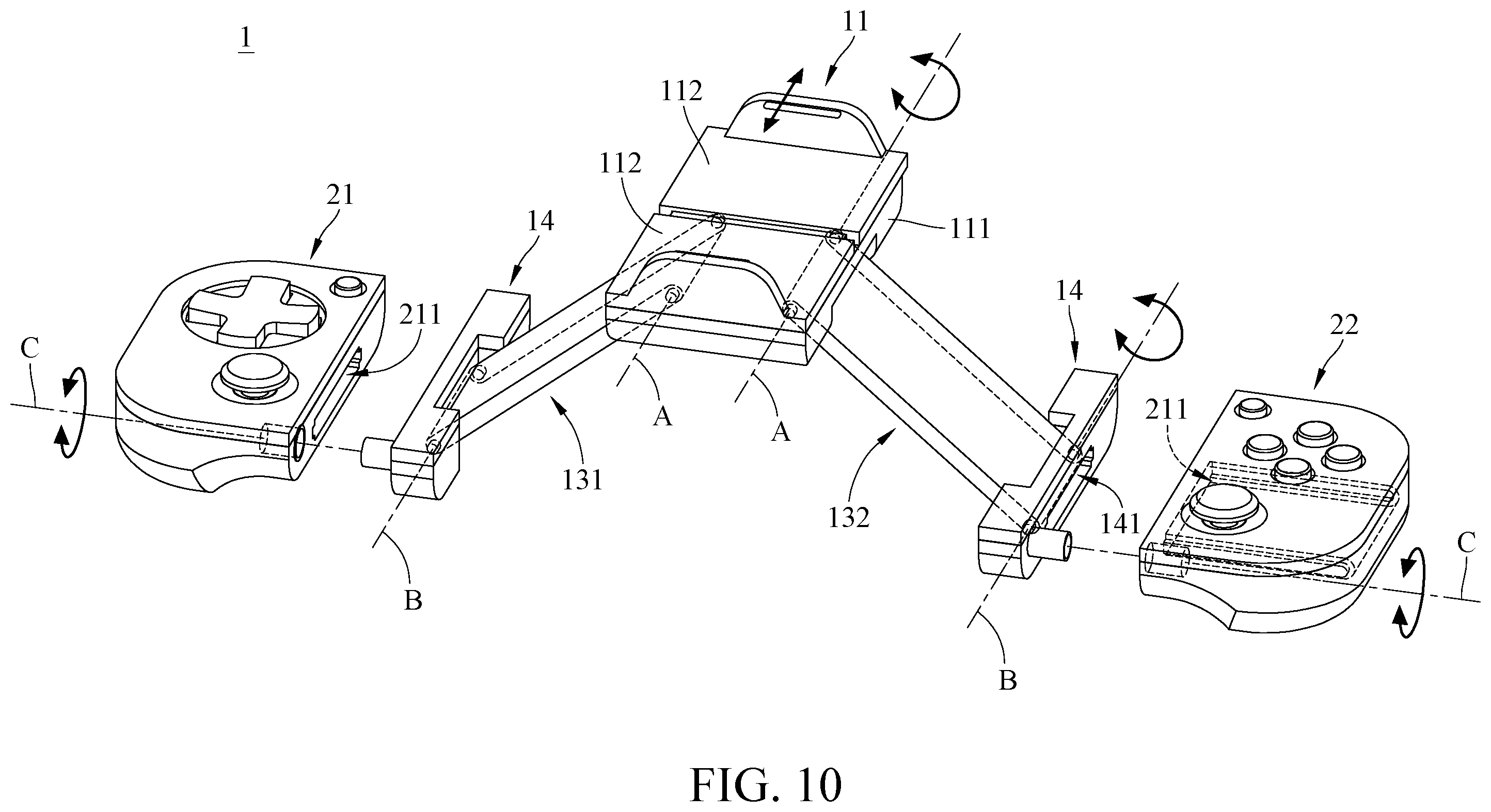 Patent US12326758 Figure 7 – Control assembly for portable electronic device