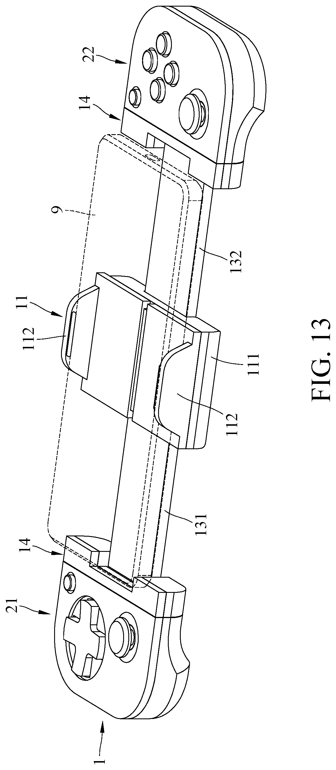 Patent US12326758 Figure 9 – Control assembly for portable electronic device