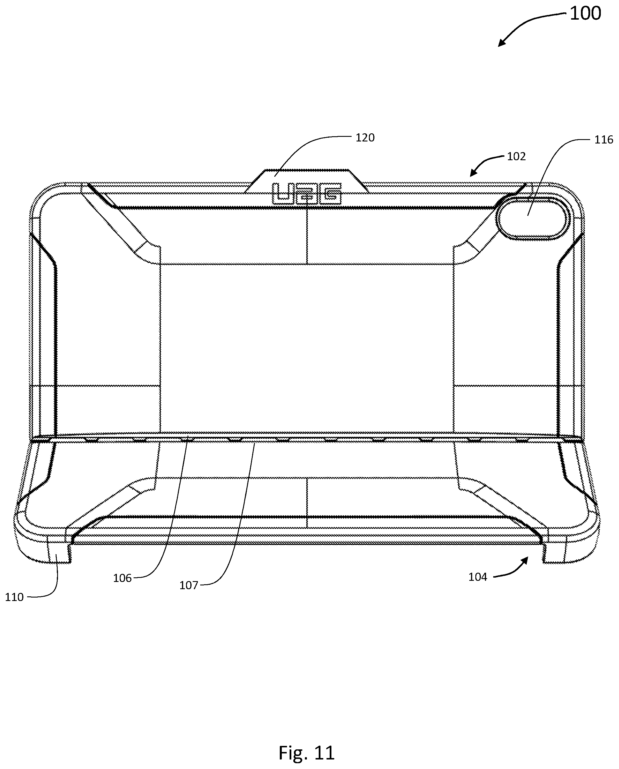 Patent US12326759 Figure 9 – Deployable case for electronic device and method of deploying a deployable case