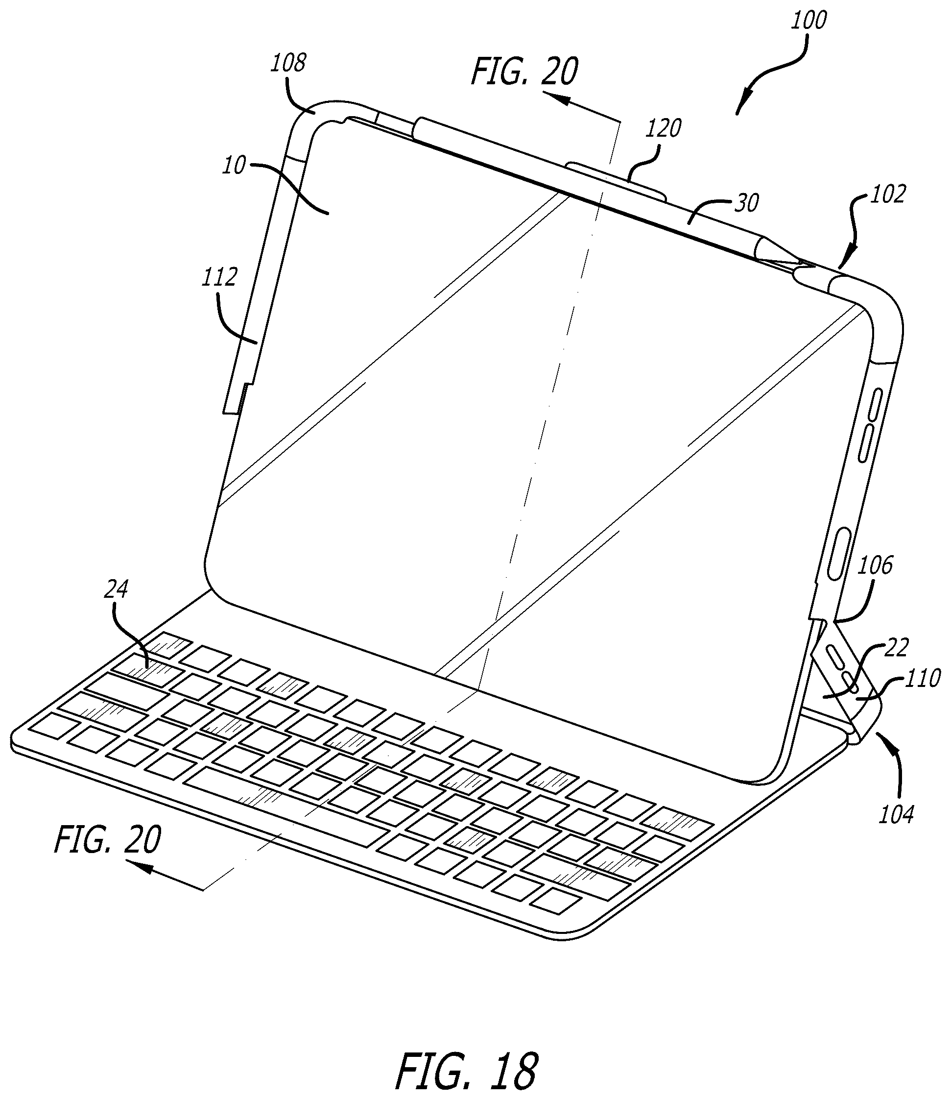 Patent US12326759 Figure 14 – Deployable case for electronic device and method of deploying a deployable case