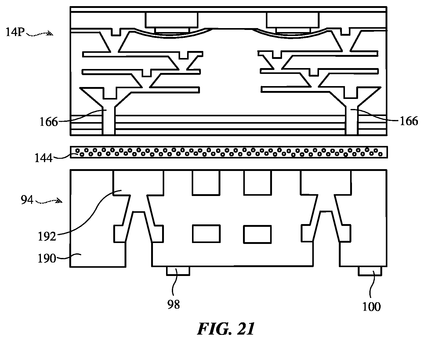 Patent US12326760 Figure 10 – Electronic devices with borderless displays