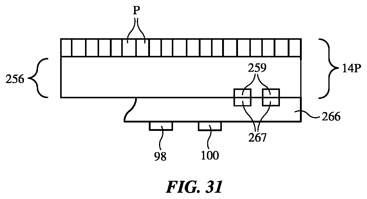 Patent US12326760 Figure 13 – Electronic devices with borderless displays