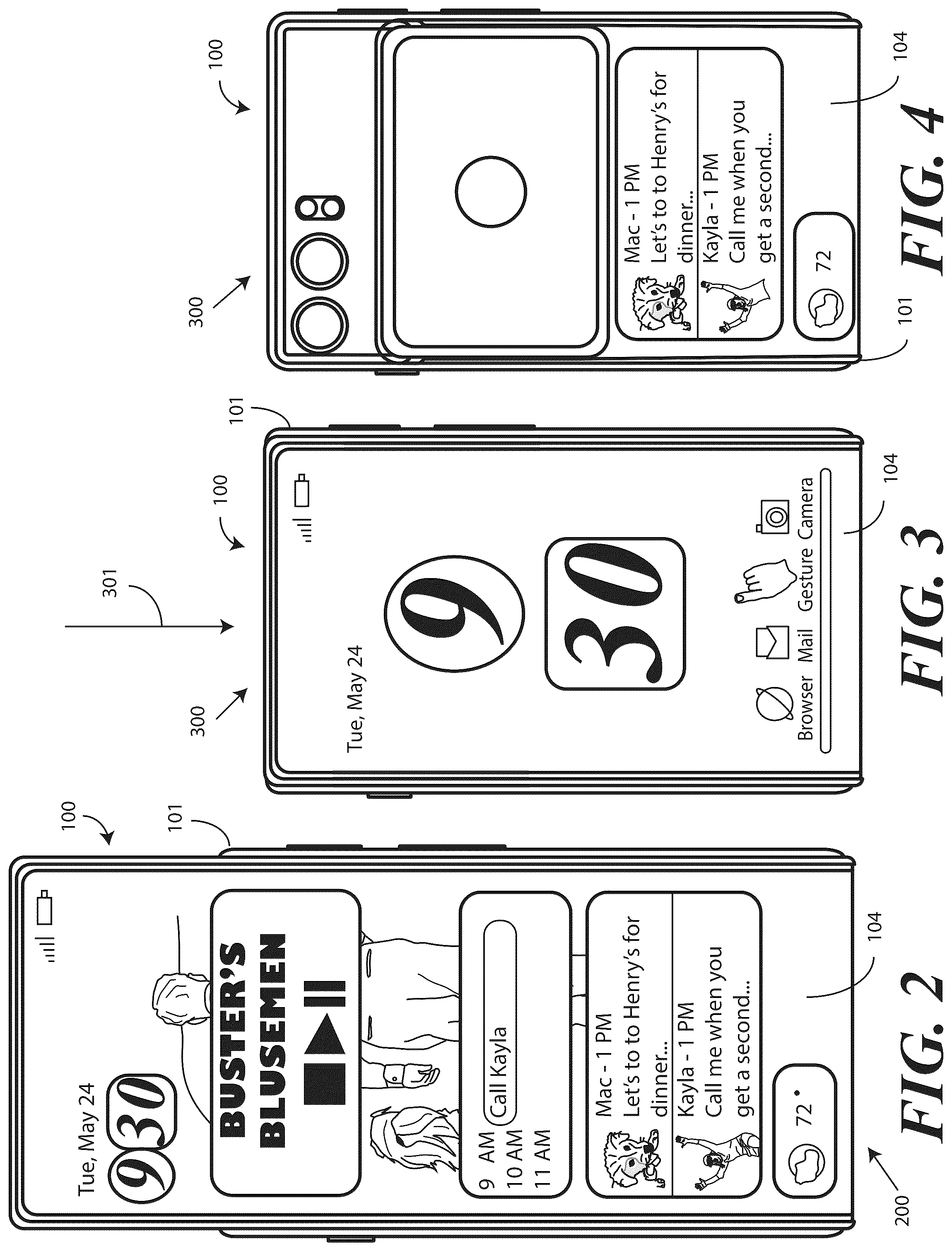 Patent US12326761 Figure 2 – Methods and systems for controlling a translating flexible display of an electronic device in accordance with a learning curve