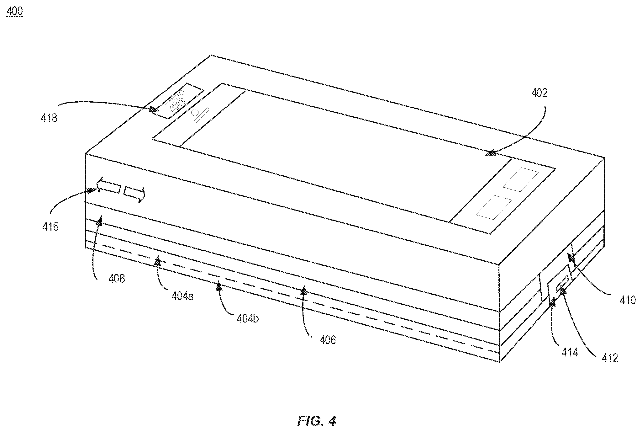 Patent US12326766 Figure 4 – Portable cooling electronics case