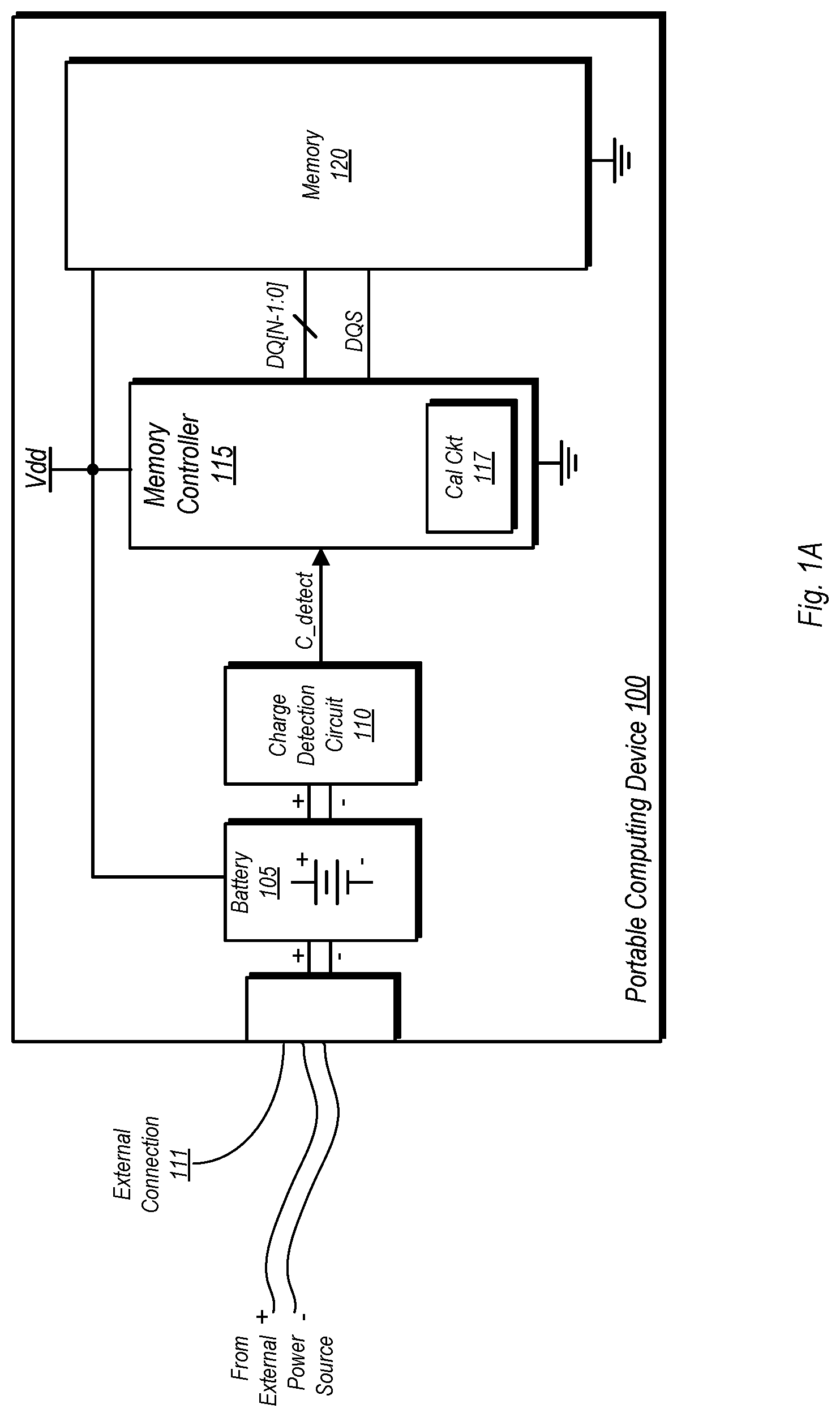 Patent US12326768 Figure 1 – Memory calibration in limited power scenario