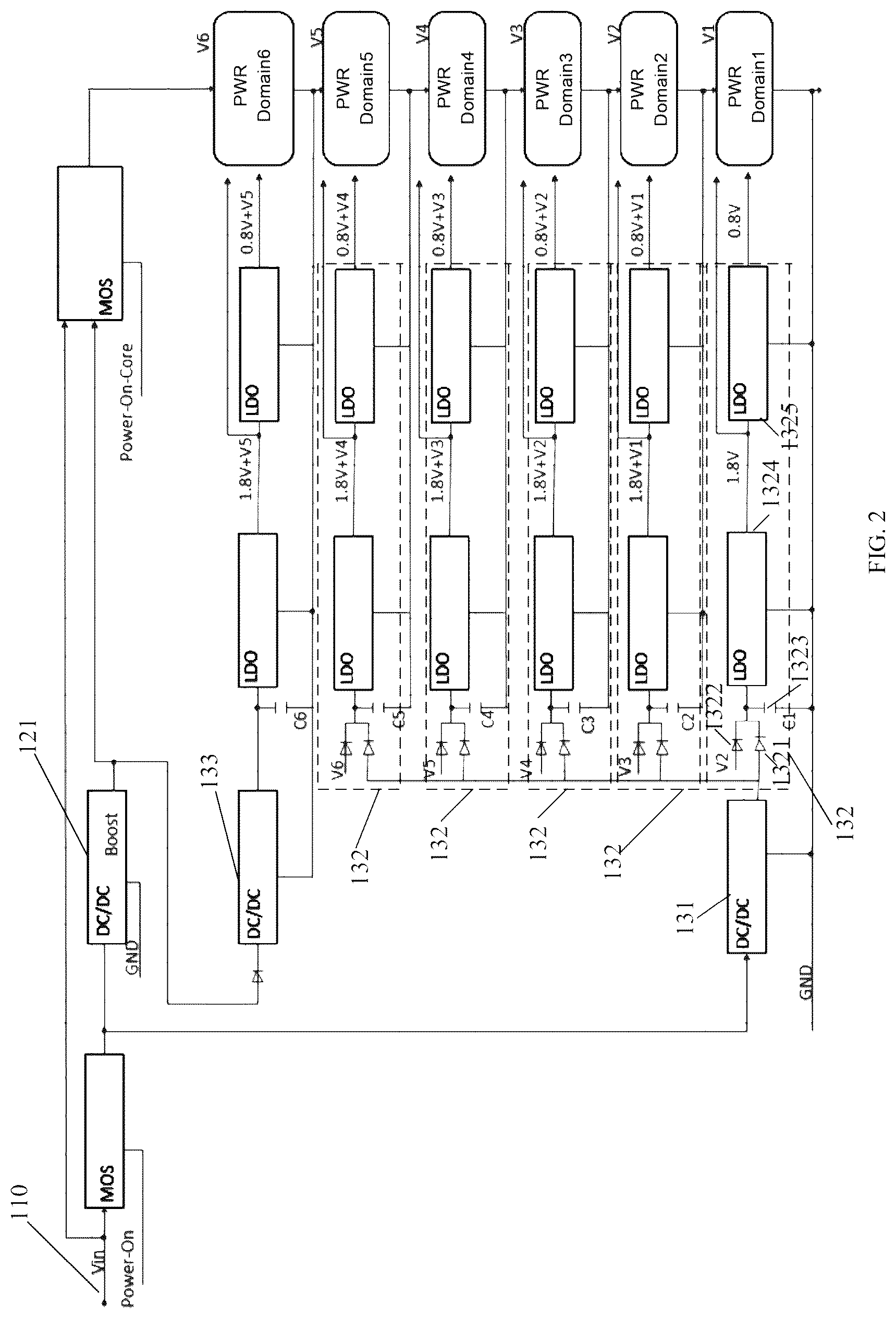 Patent US12326770 Figure 2 – Power supply circuit, chip, and electronic device