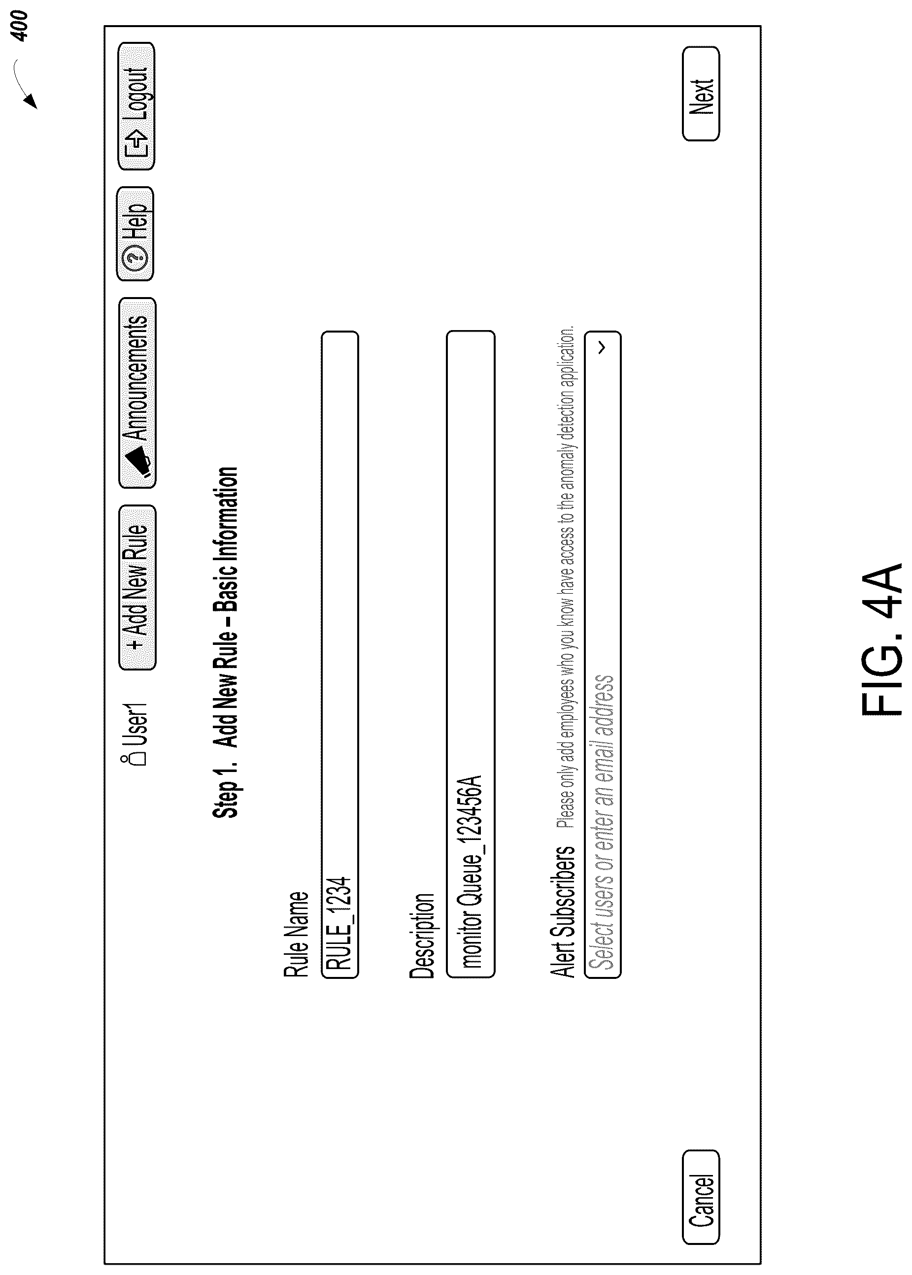 Patent US12326776 Figure 4 – Computing systems and methods for creating and executing user-defined anomaly detection rules and generating notifications for detected anomalies
