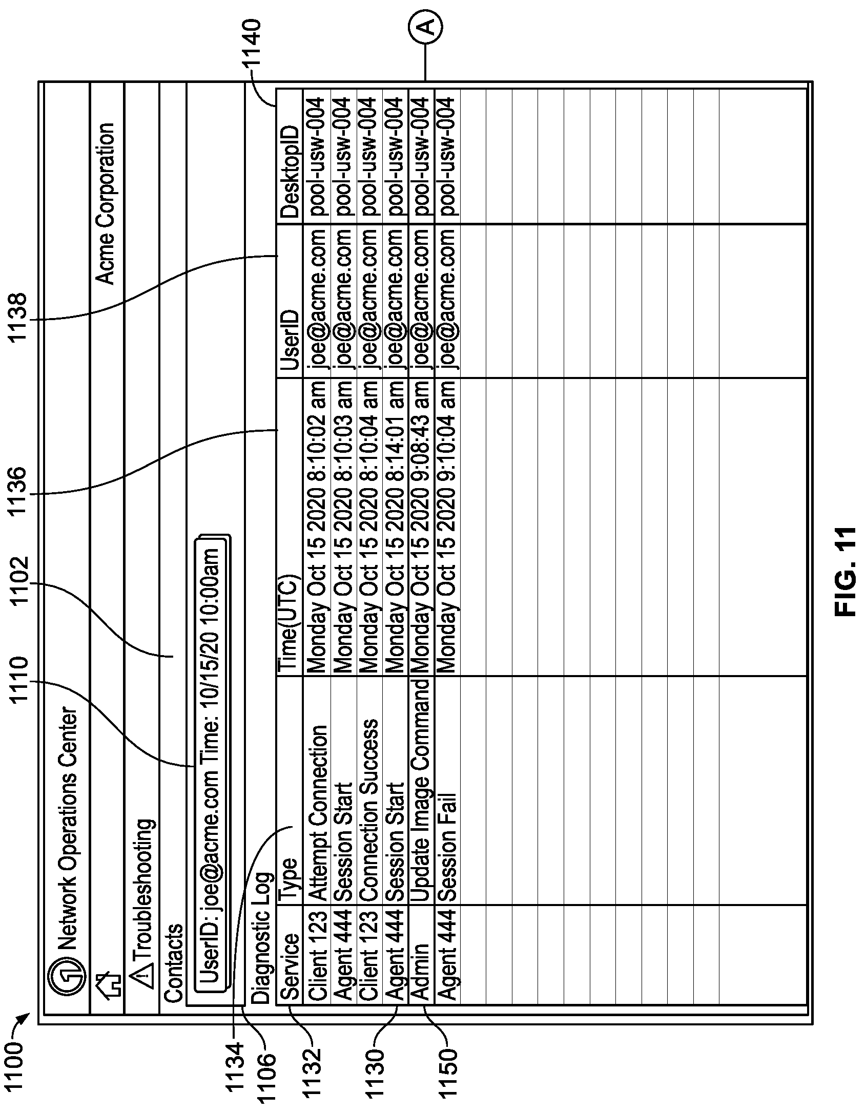 Patent US12326777 Figure 10 – Method and system for real-time identification of root cause of a fault in a globally distributed virtual desktop fabric