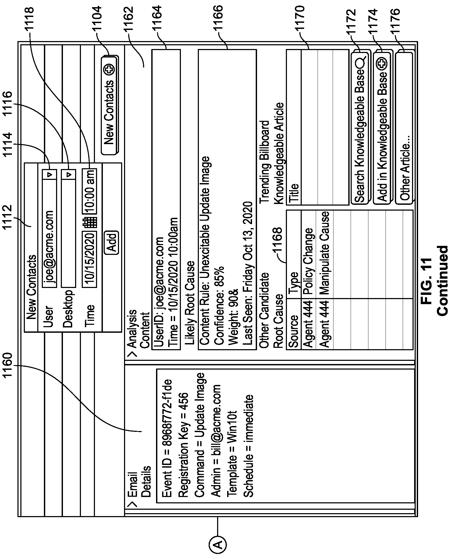Patent US12326777 Figure 11 – Method and system for real-time identification of root cause of a fault in a globally distributed virtual desktop fabric