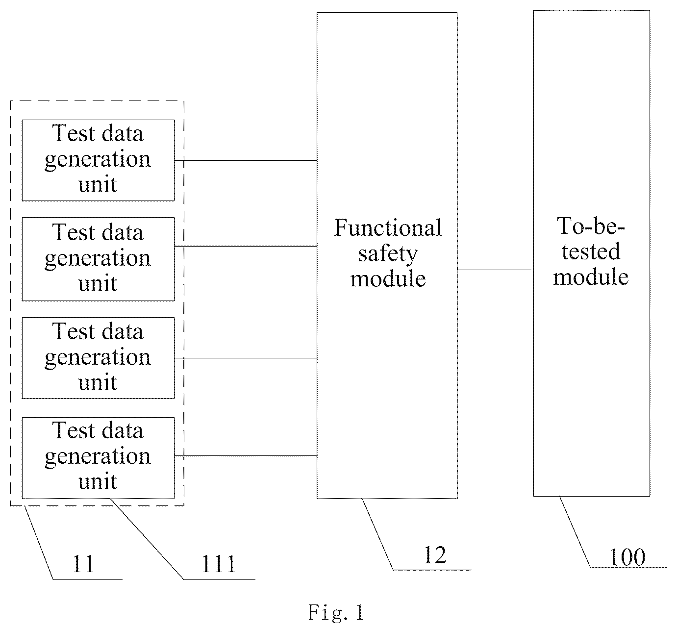 Patent US12326791 — Test circuit, method, and apparatus for to-be-tested module — Figure 1