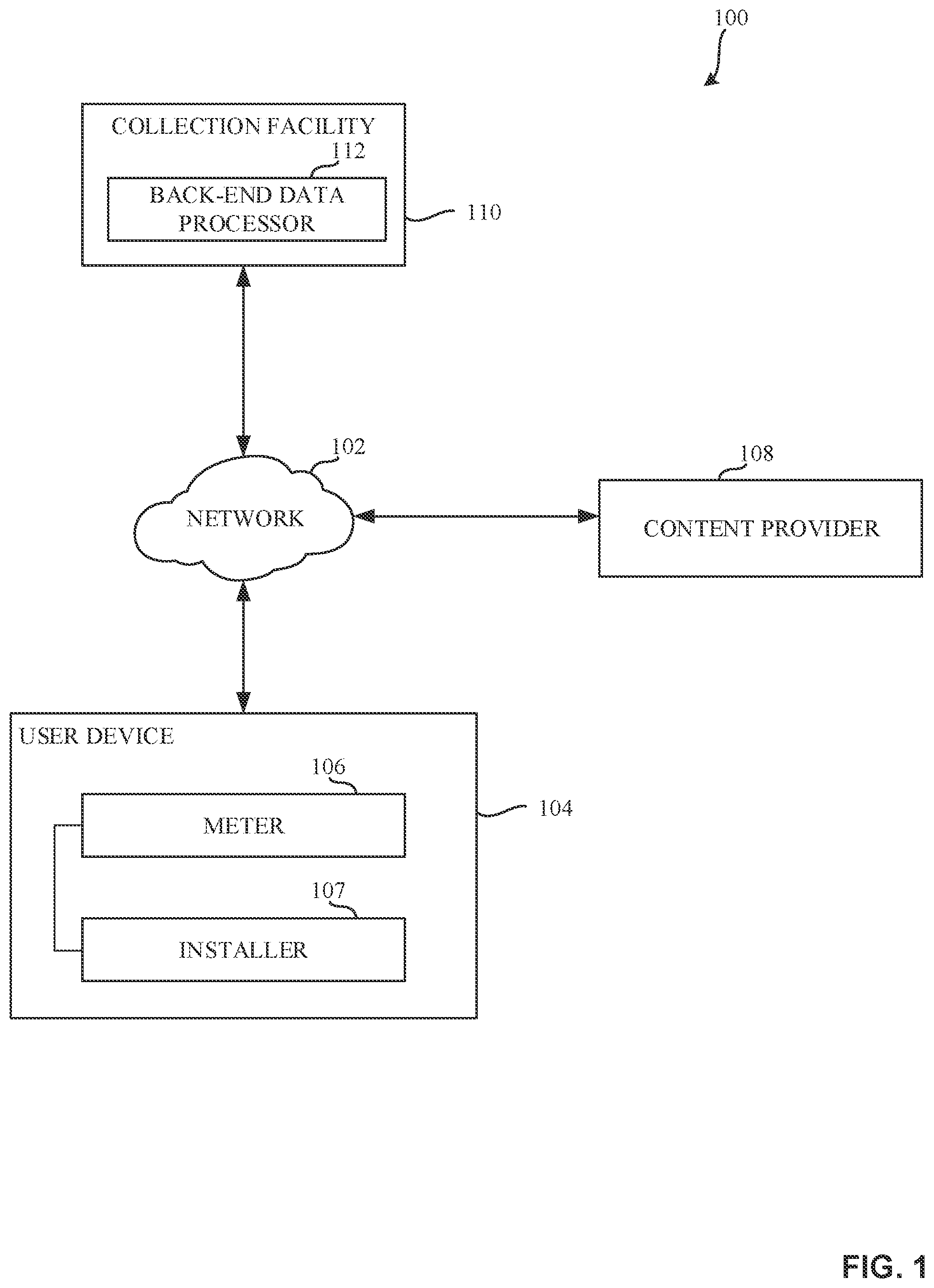Patent US12326797 Figure 1 – Methods and apparatus to collect media metrics on computing devices