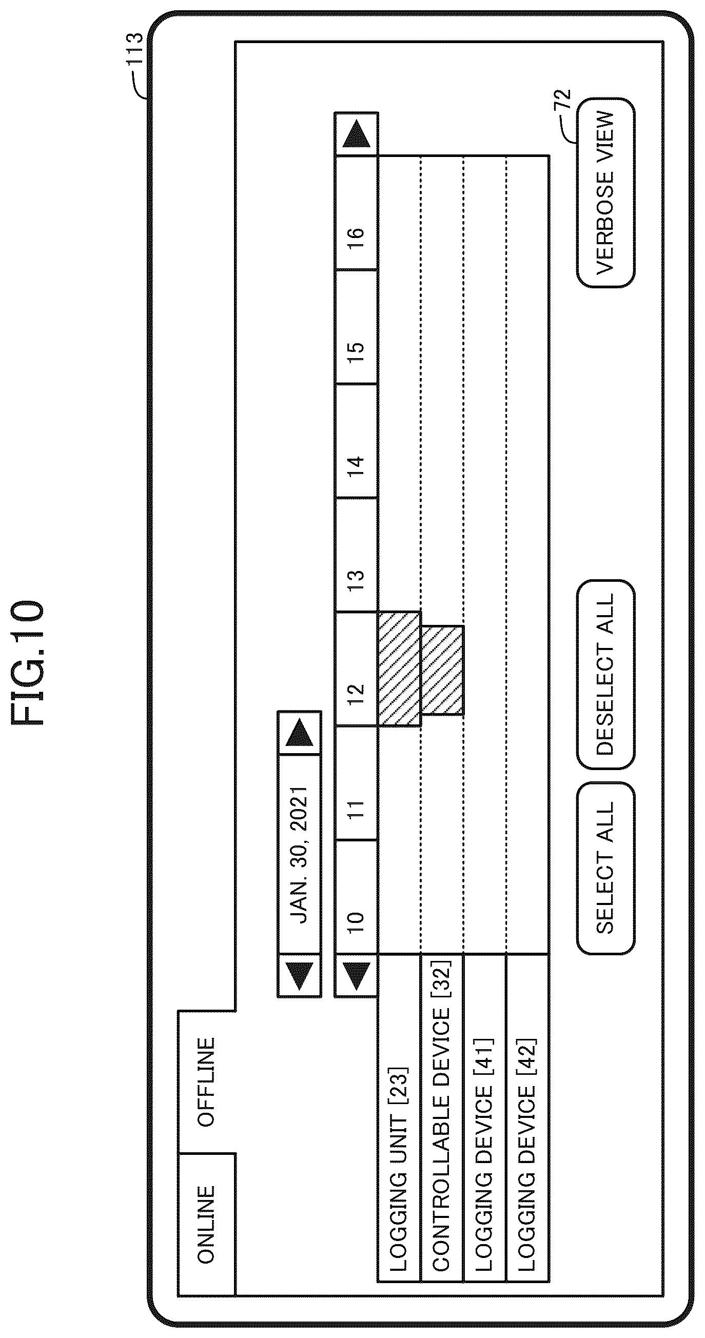Patent US12326799 Figure 10 – Log data analysis assistance system, log data analysis assistance method, recording medium, and assistance device