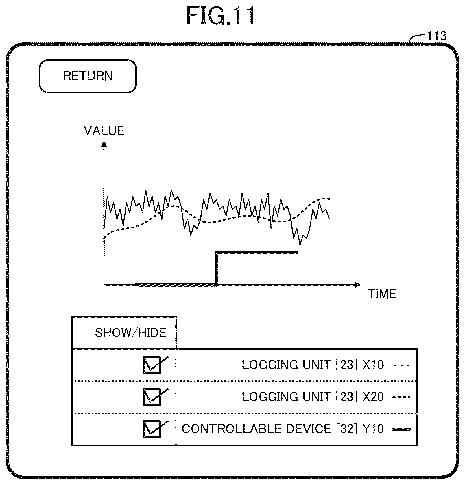 Patent US12326799 Figure 11 – Log data analysis assistance system, log data analysis assistance method, recording medium, and assistance device