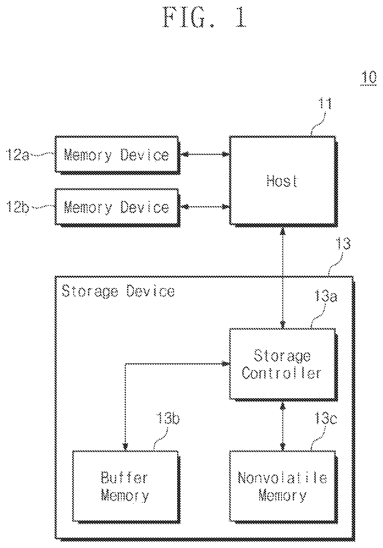 Patent US12326817 — Storage device for managing map data, computing device including storage device for managing map data and memory device, and operating method of computing device — Figure 1