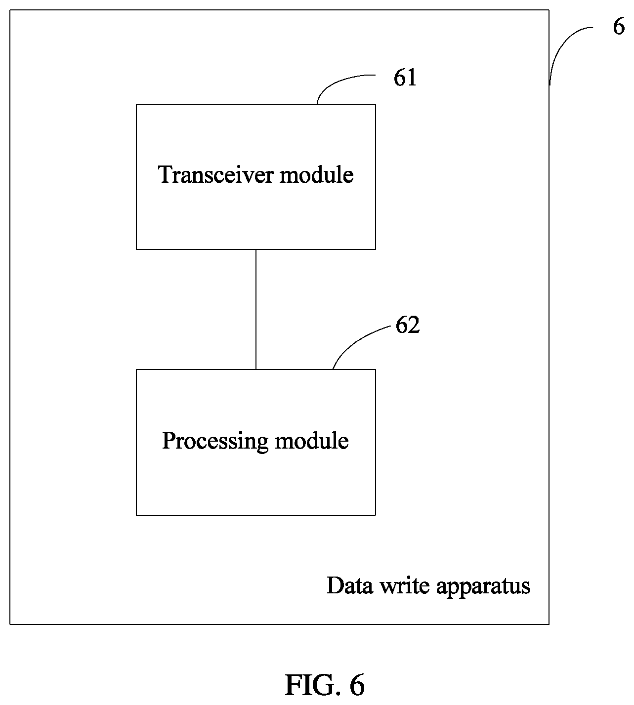 Patent US12326821 Figure 6 – Data write method, apparatus, and system