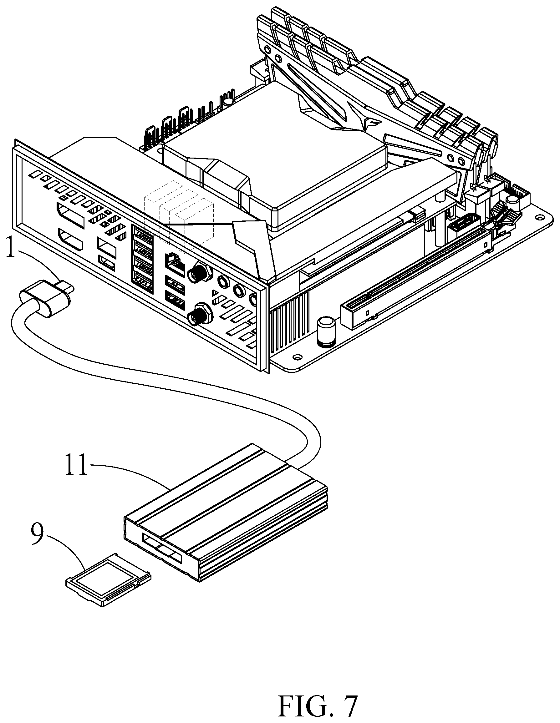 Patent US12326826 Figure 7 – Hot-swappable structure of connector and method thereof