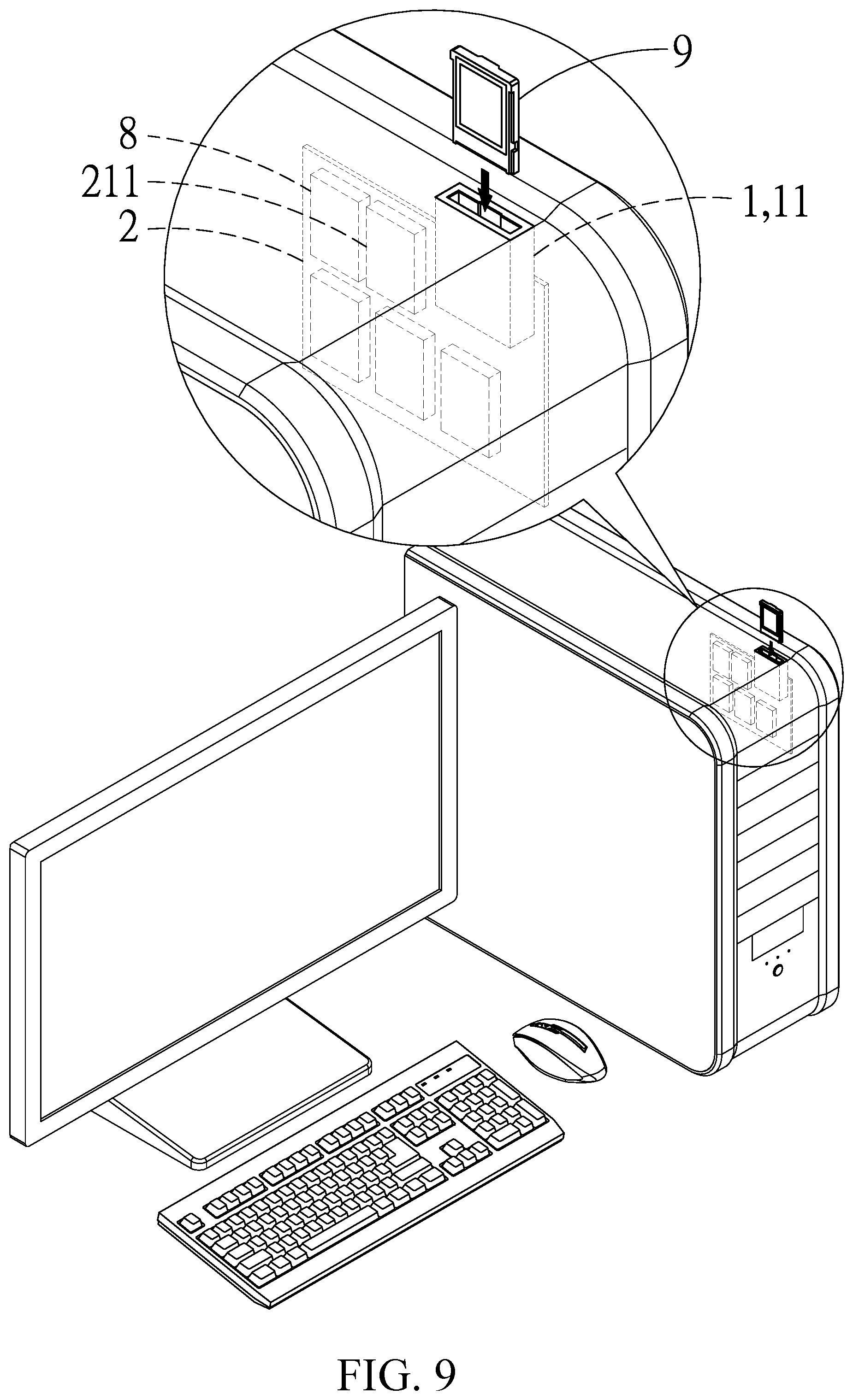 Patent US12326826 Figure 9 – Hot-swappable structure of connector and method thereof