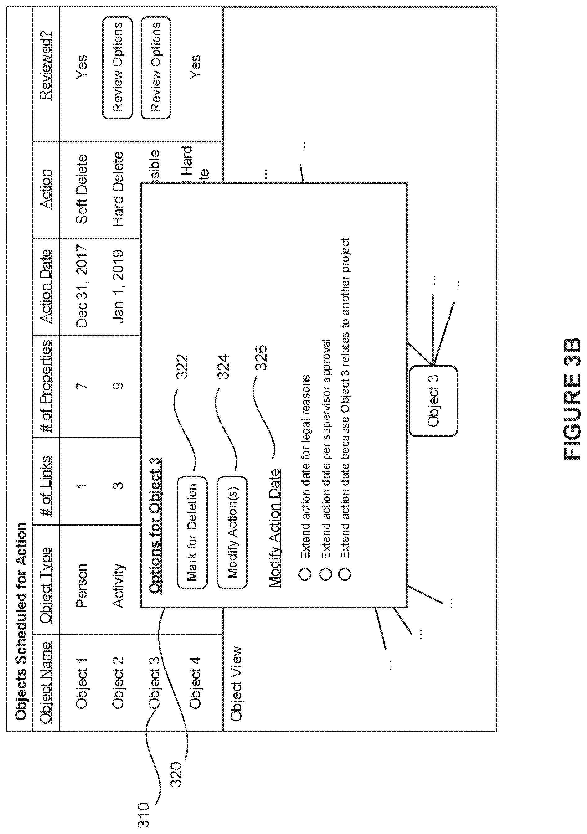 Patent US12326833 Figure 4 – Approaches for managing data retention lifecycle