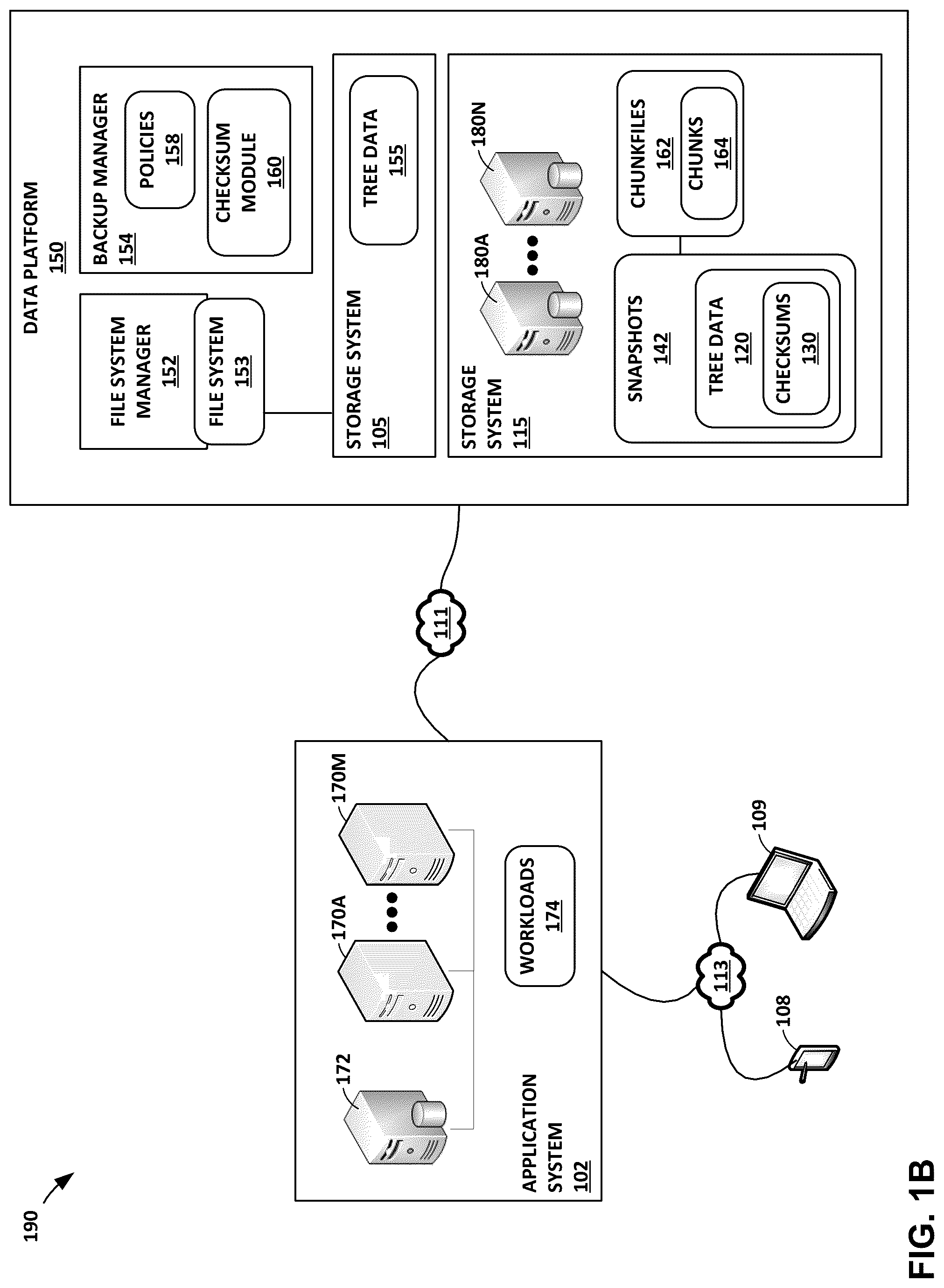 Patent US12326834 Figure 2 – Incrementally determining checksums for a snapshot
