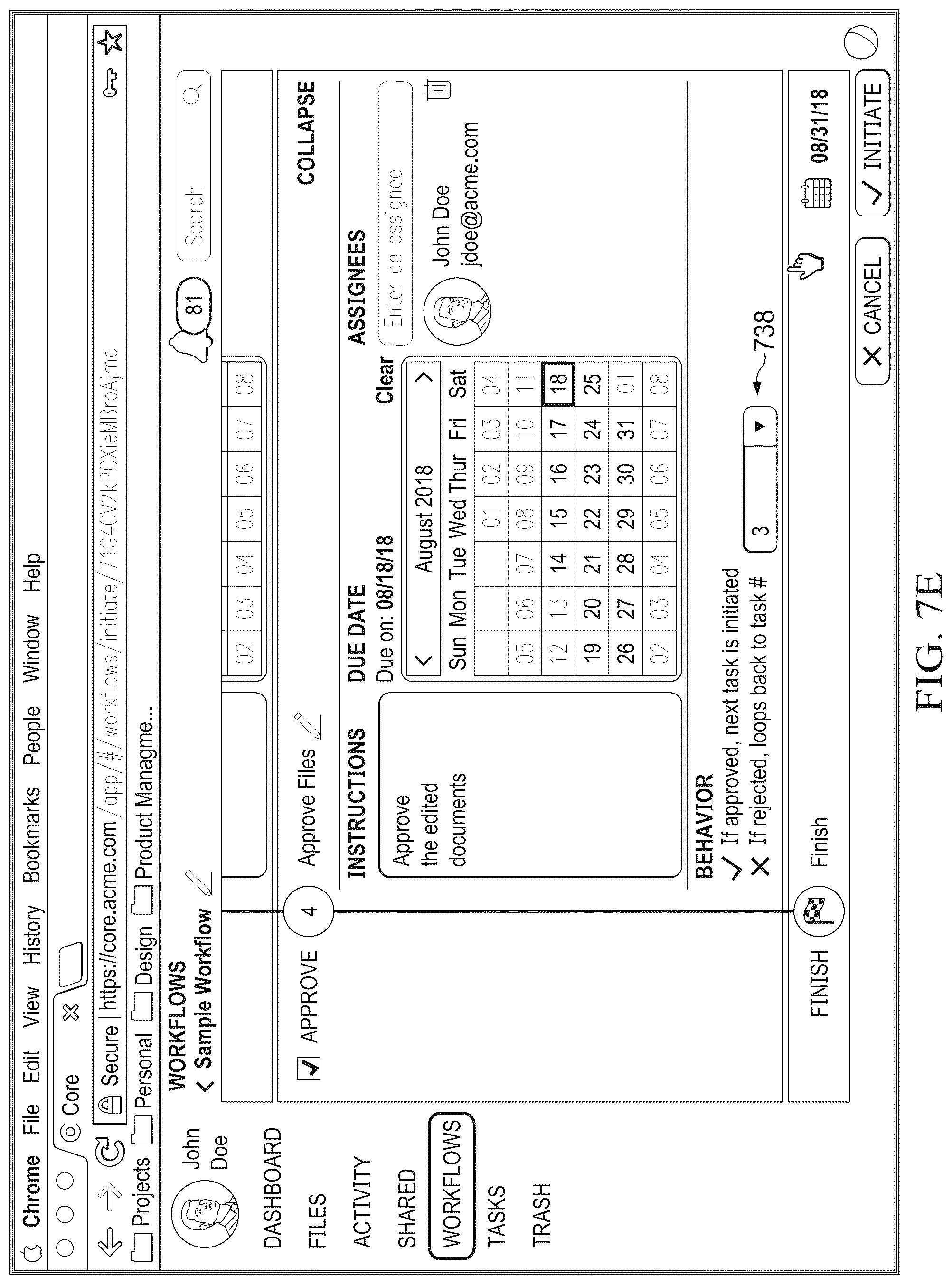 Patent US12326837 Figure 11 – Systems and methods for content sharing using template-driven workflows