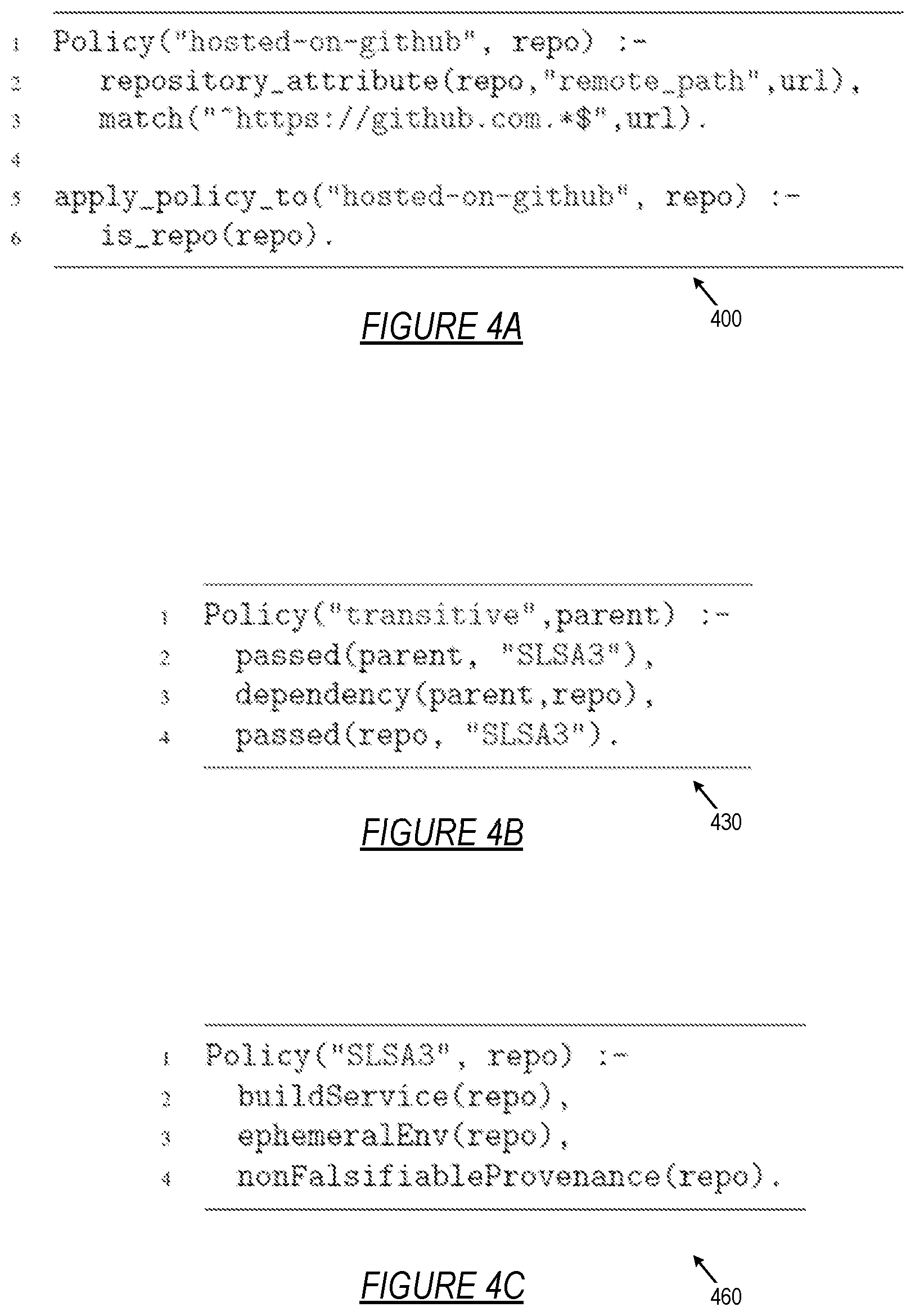 Patent US12326850 Figure 4 – Policy engine for supply chain security analysis