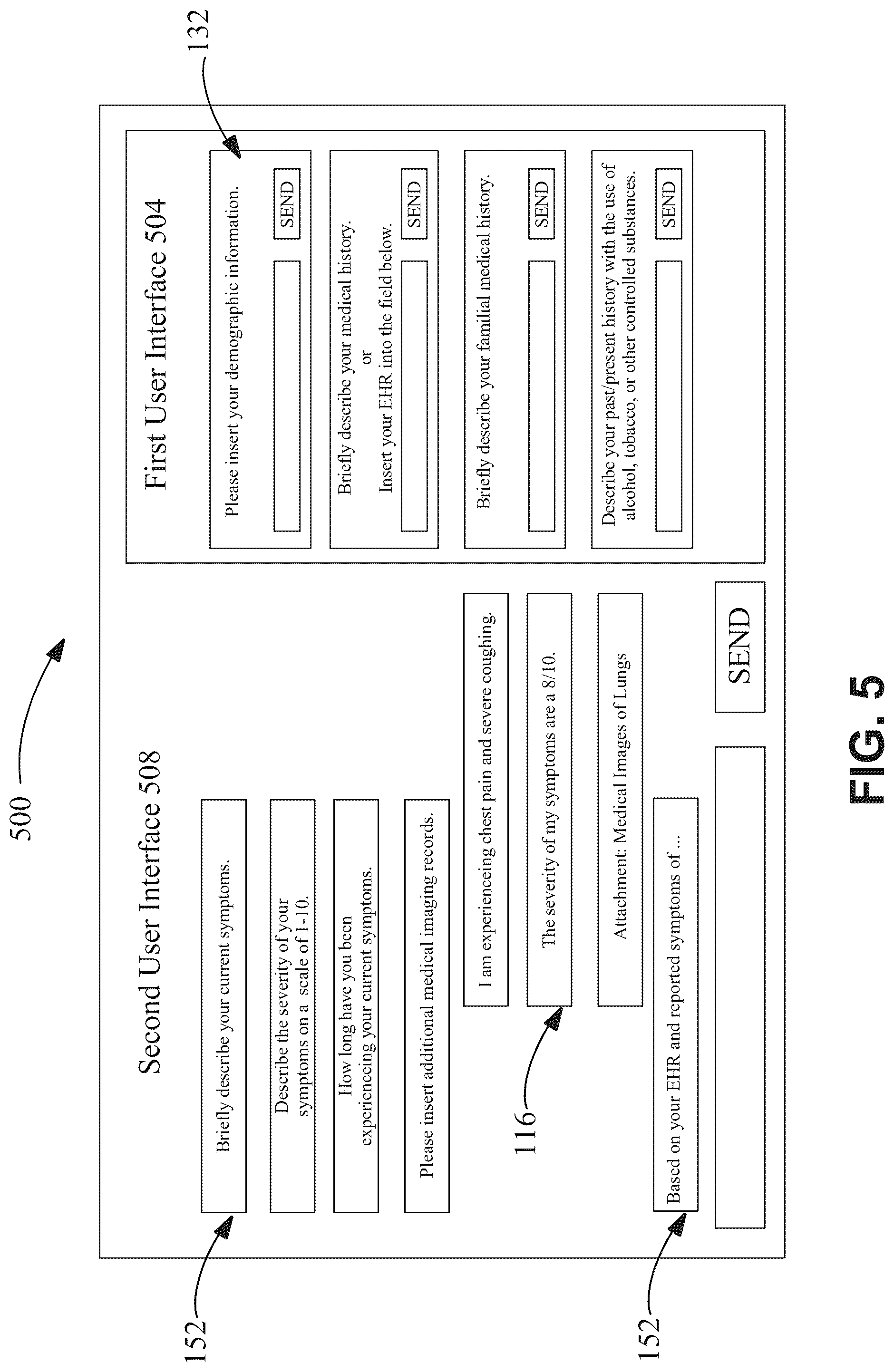 Patent US12326869 Figure 5 – System and methods for delivering contextual responses through dynamic integrations of digital information repositories with inquiries
