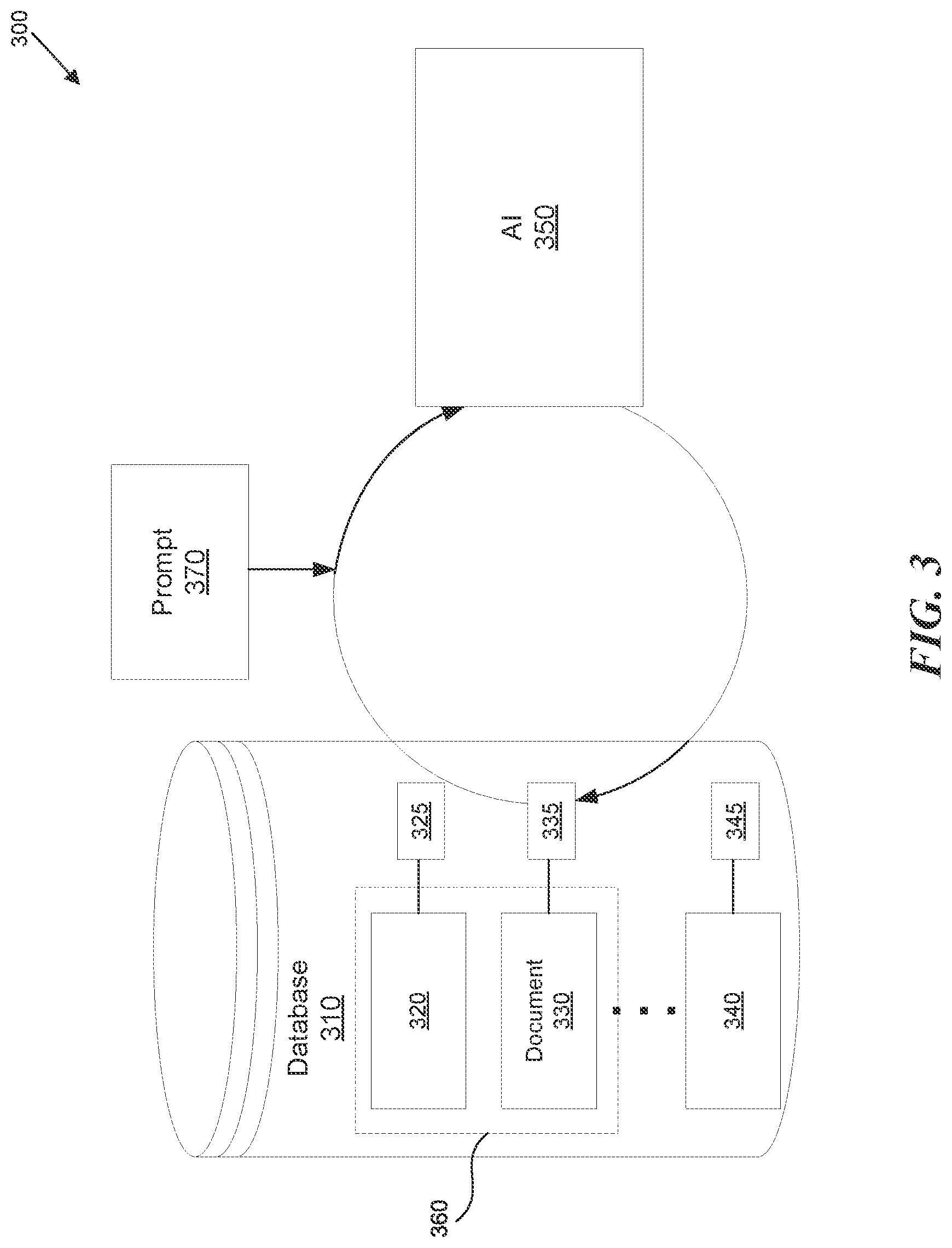 Patent US12326895 Figure 3 – Enabling an efficient understanding of contents of a large document without structuring or consuming the large document