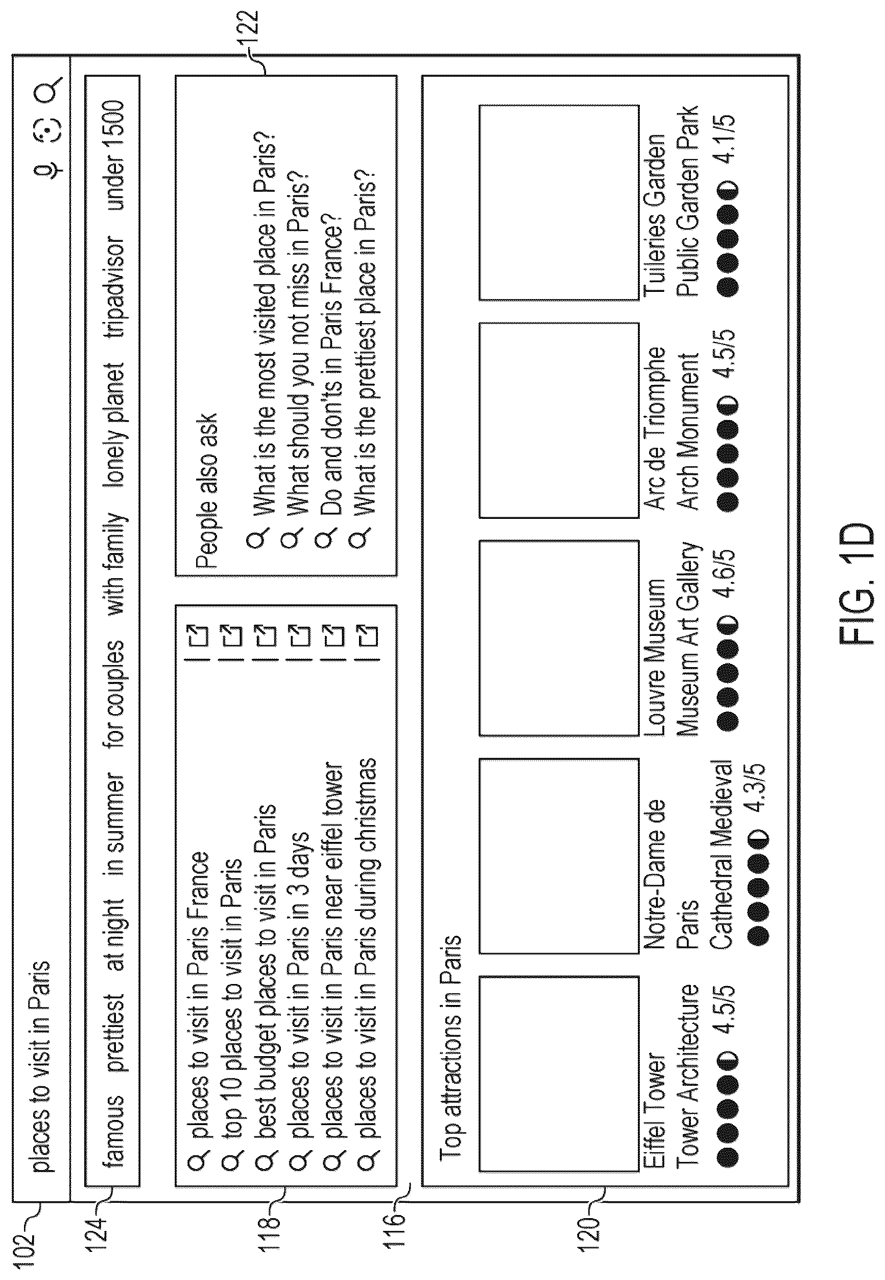 Patent US12326903 Figure 4 – Surfacing automatically-suggested search query results in separate browser tabs for improved multi-intent searching