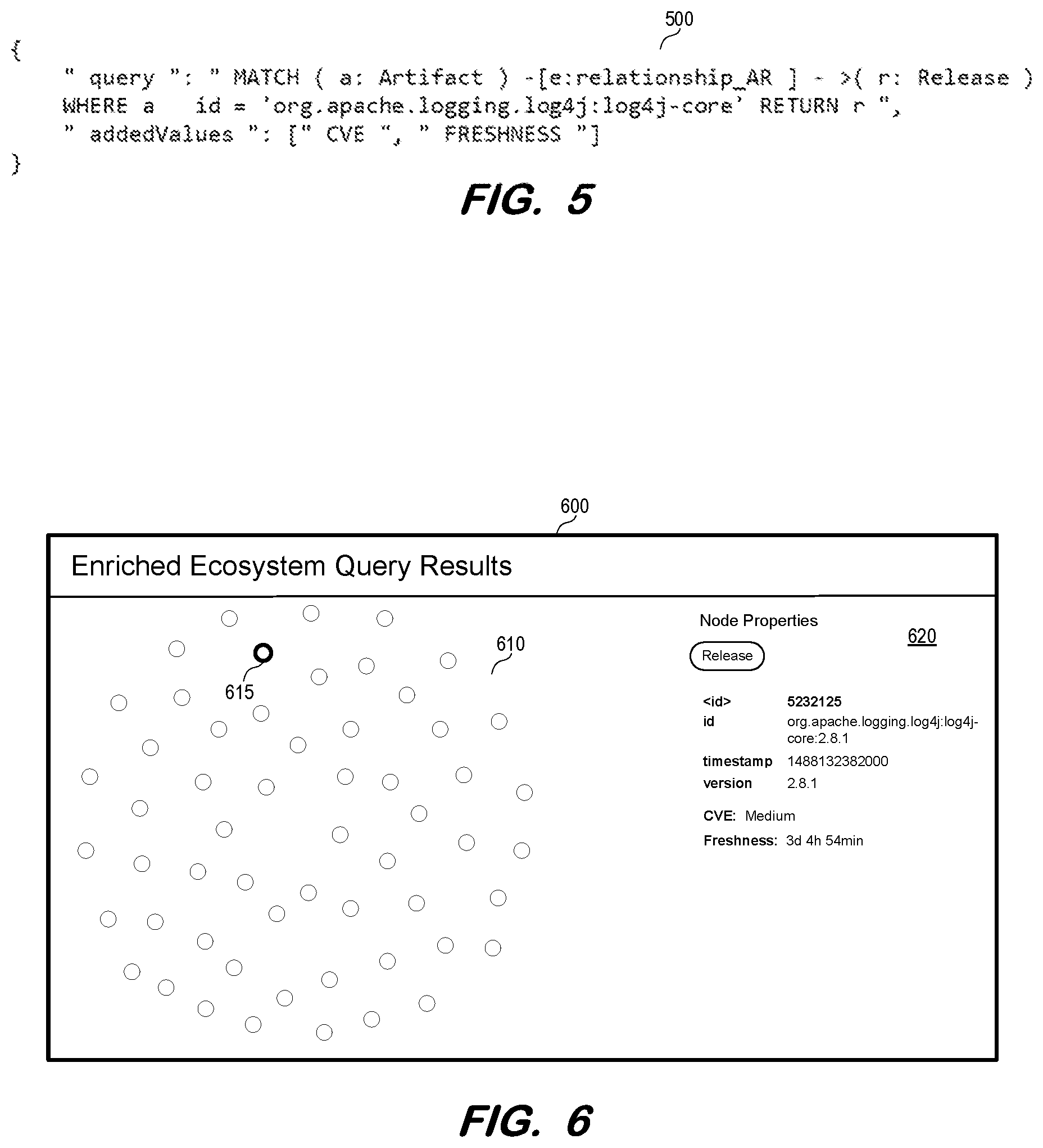 Patent US12326904 Figure 5 – Enrichment of software ecosystem graph queries