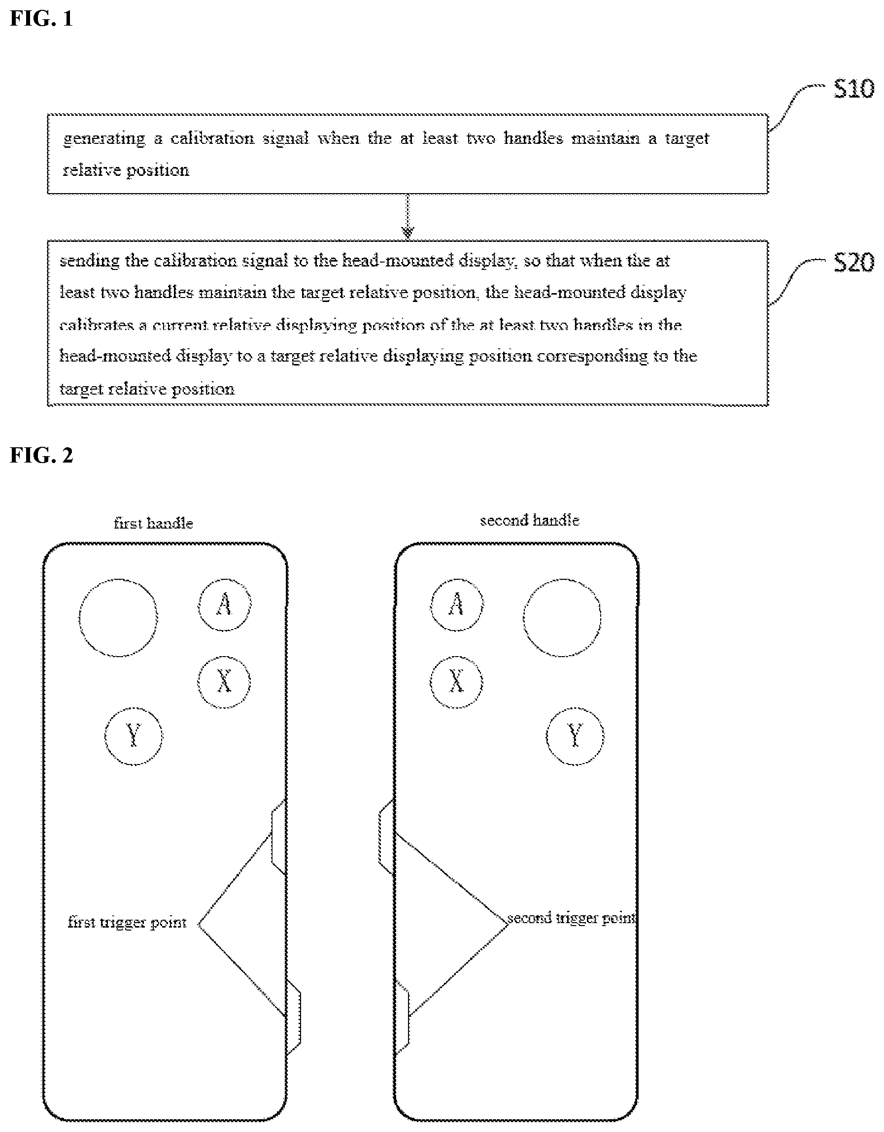 Patent US12326967 Figure 1 – Handle calibration method, handle, head-mounted display and storage medium